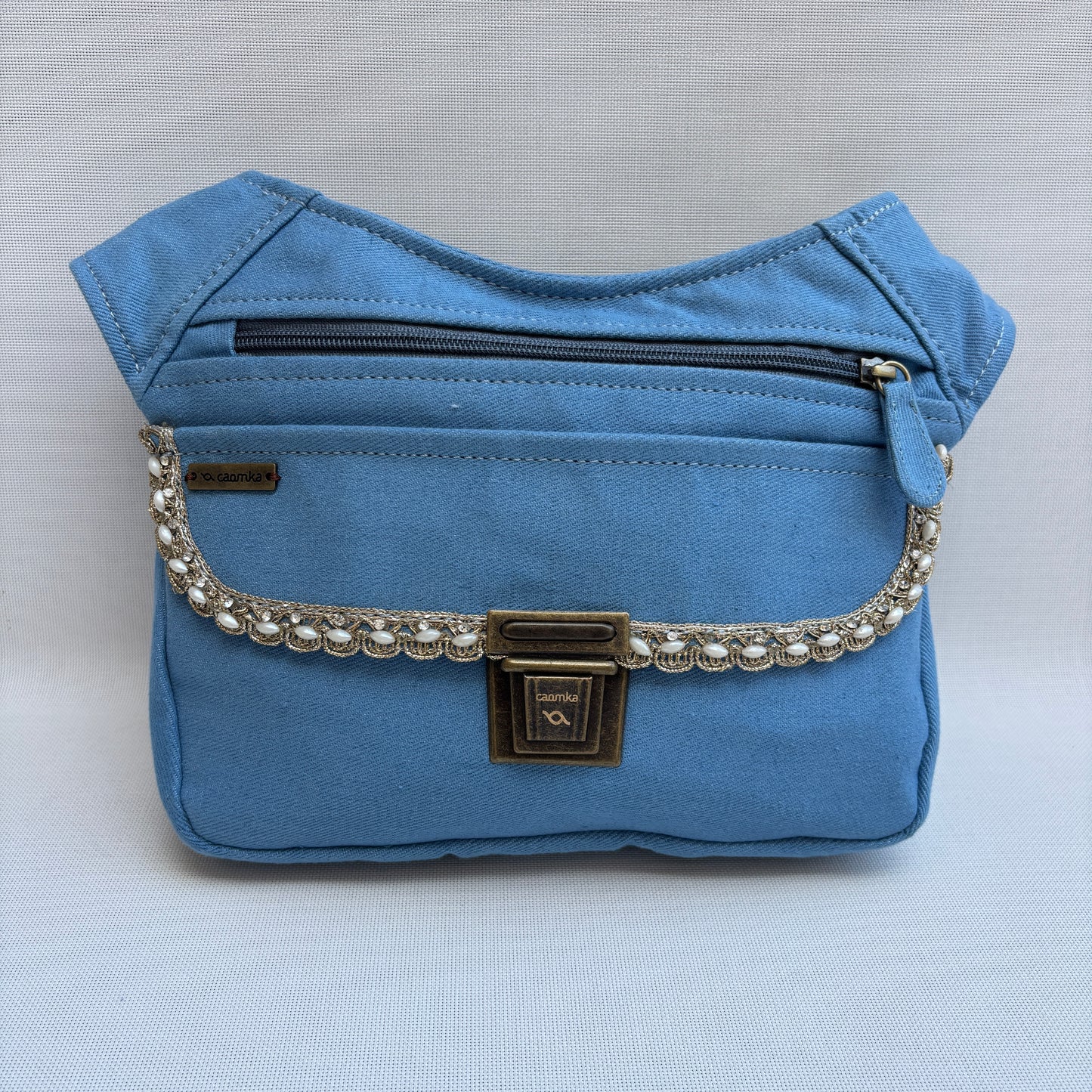 Riñonera "Special Blue Jeans Elegant" + Bolsillo trasero · Pieza Única Núm. 19163
