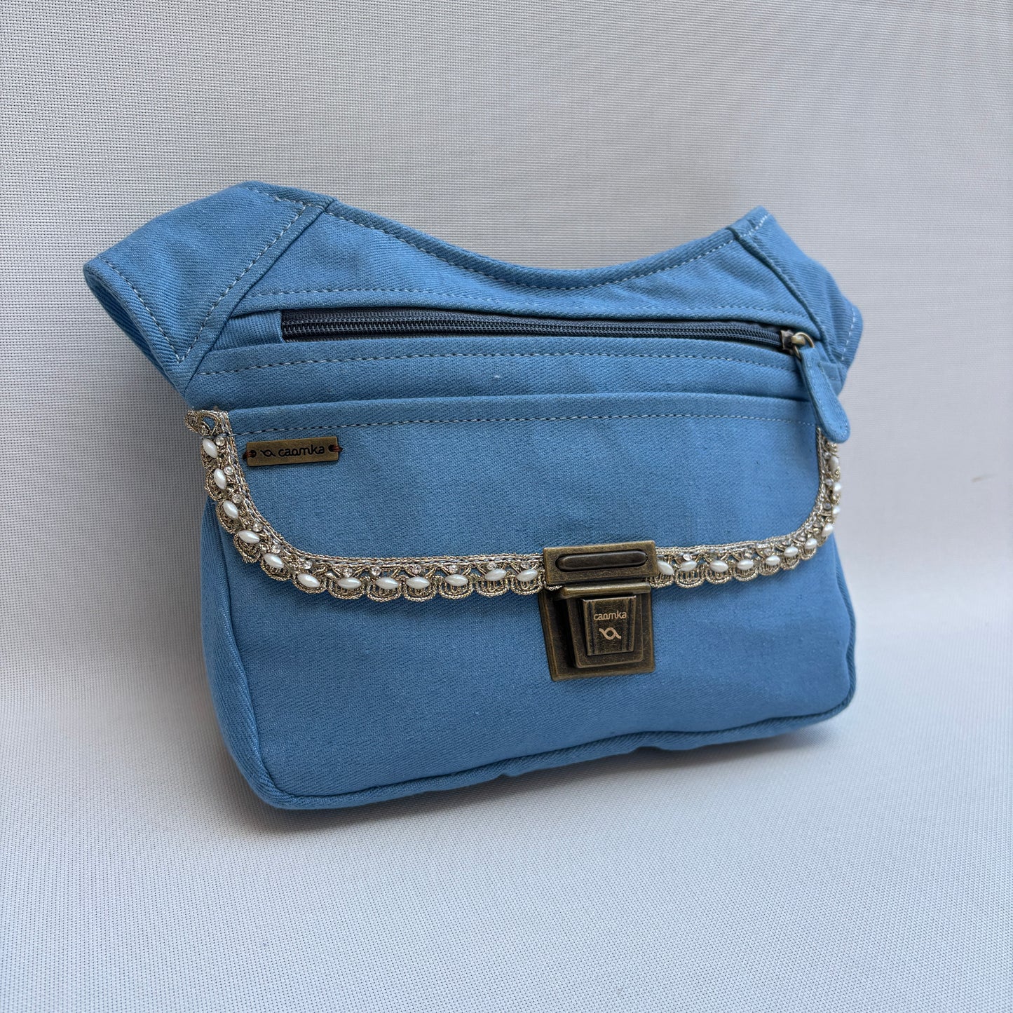 Riñonera "Special Blue Jeans Elegant" + Bolsillo trasero · Pieza Única Núm. 19163