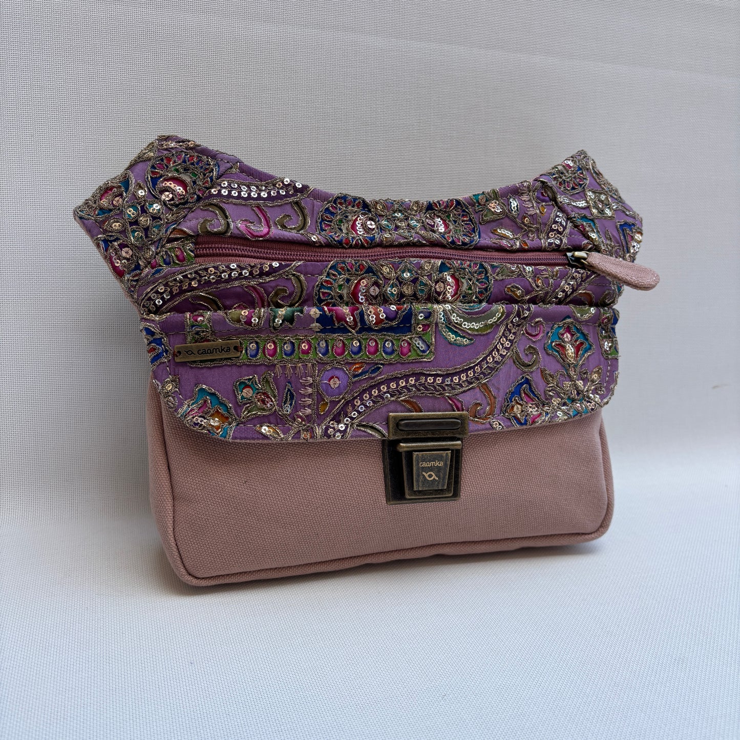 Riñonera "Elegant Indian Pink" + Bolsillo trasero · Pieza Única Núm. 19134
