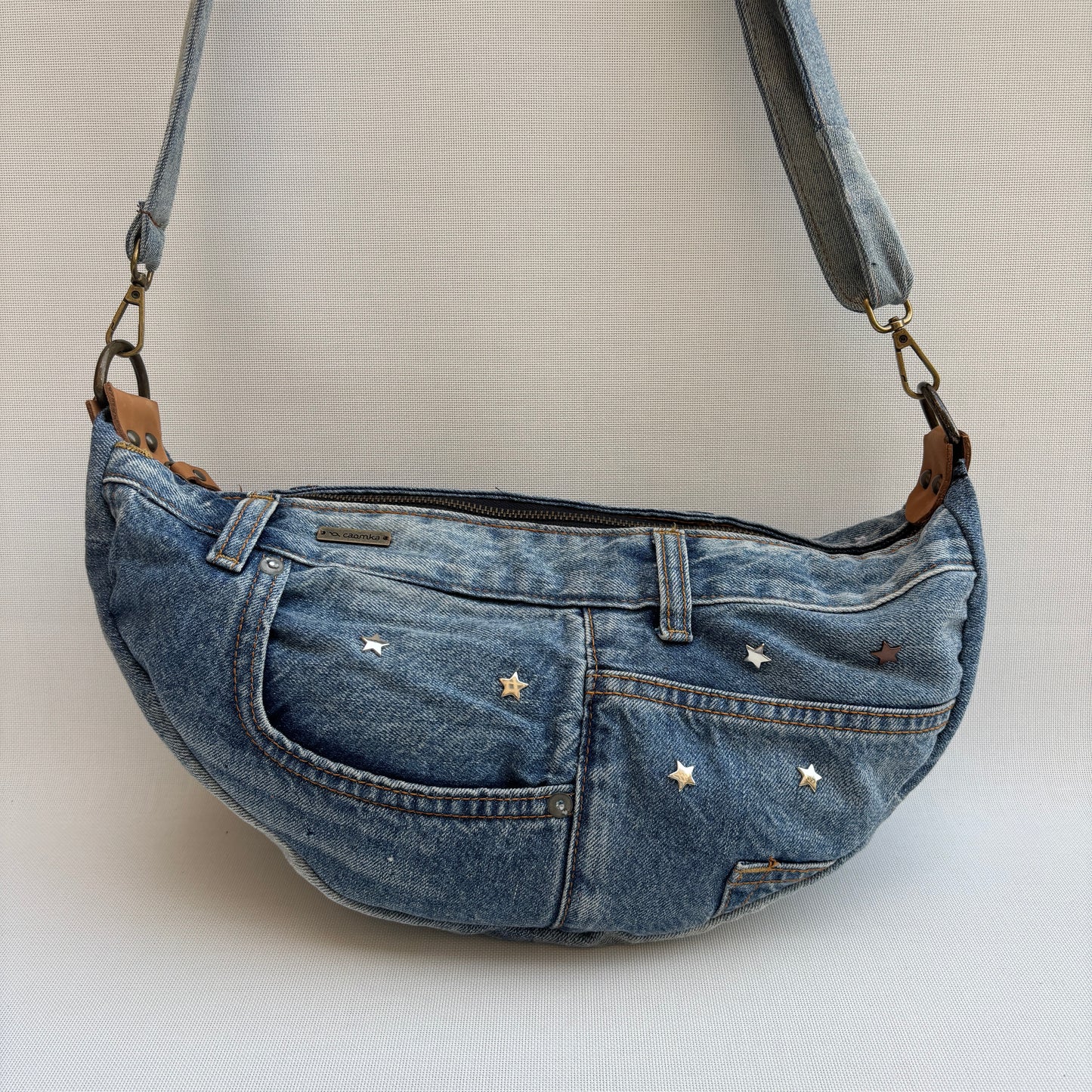 ♻️ Jeans Recycled ♻️ Einzelstück Nr. 11975
