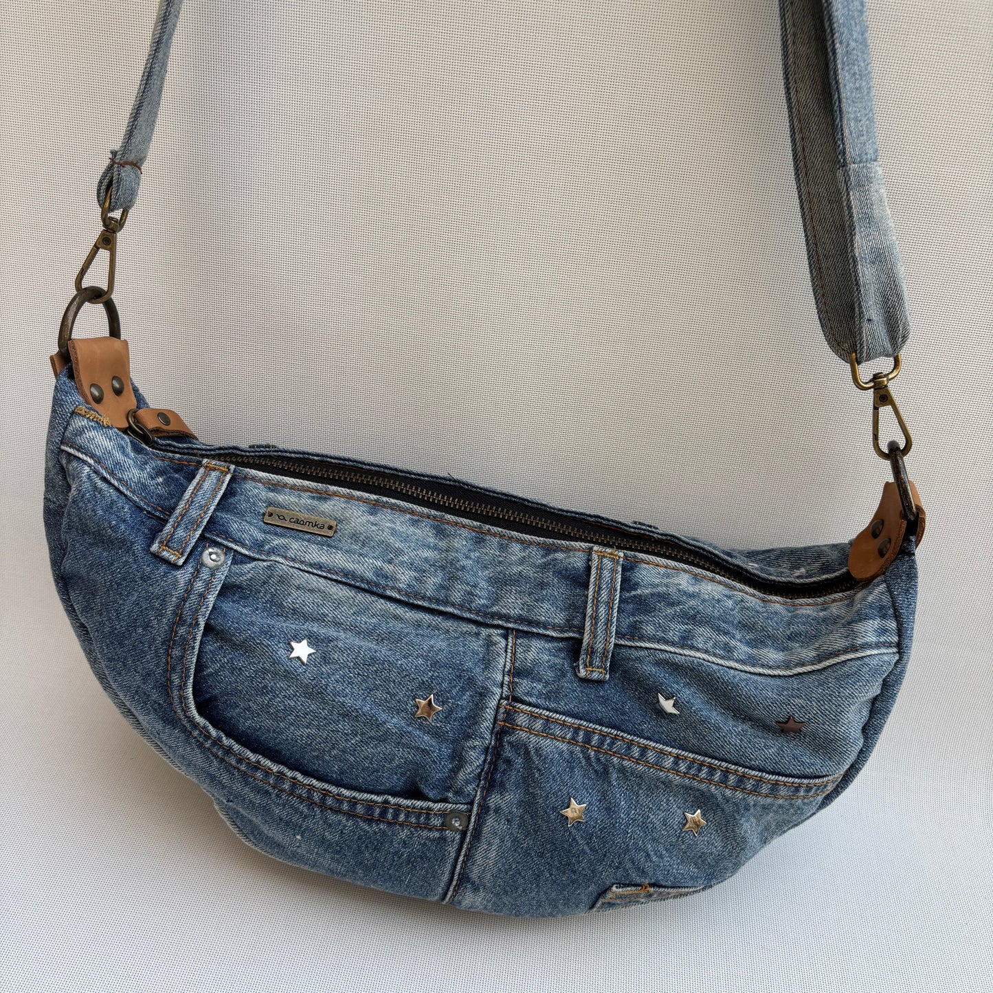 ♻️ Jeans Recycled ♻️ Einzelstück Nr. 11975