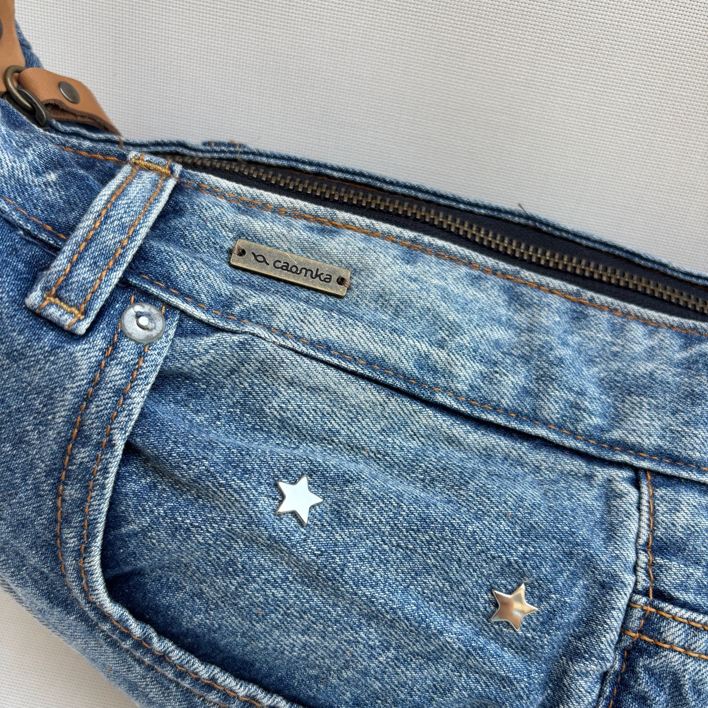 ♻️ Jeans Recycled ♻️ Einzelstück Nr. 11975