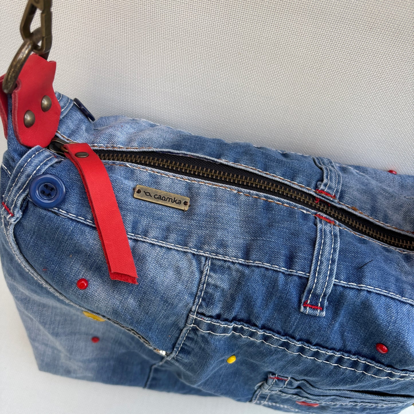♻️ Jeans Recycled ♻️ Einzelstück Nr. 11975
