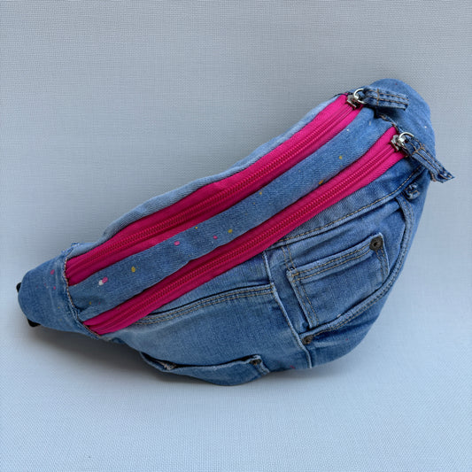 Maxi Retro Chic ♻️ Jeans Recycled ♻️ · Limited Edition · Unique Piece No. 12776