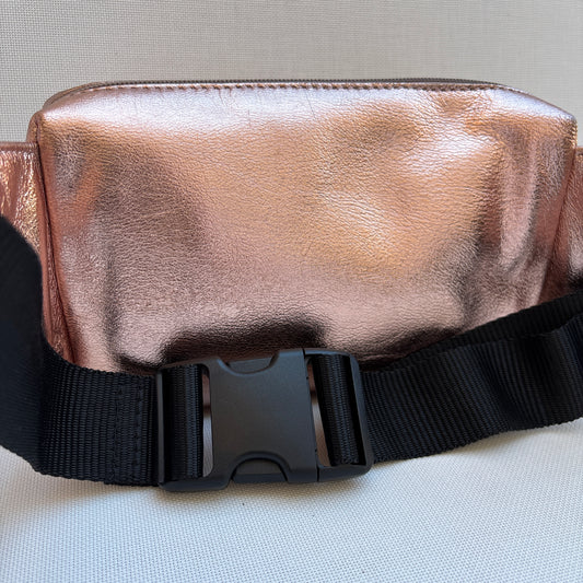 Riñonera Urban "Metal Rosé" · Piel · Pieza Única Núm. 19139