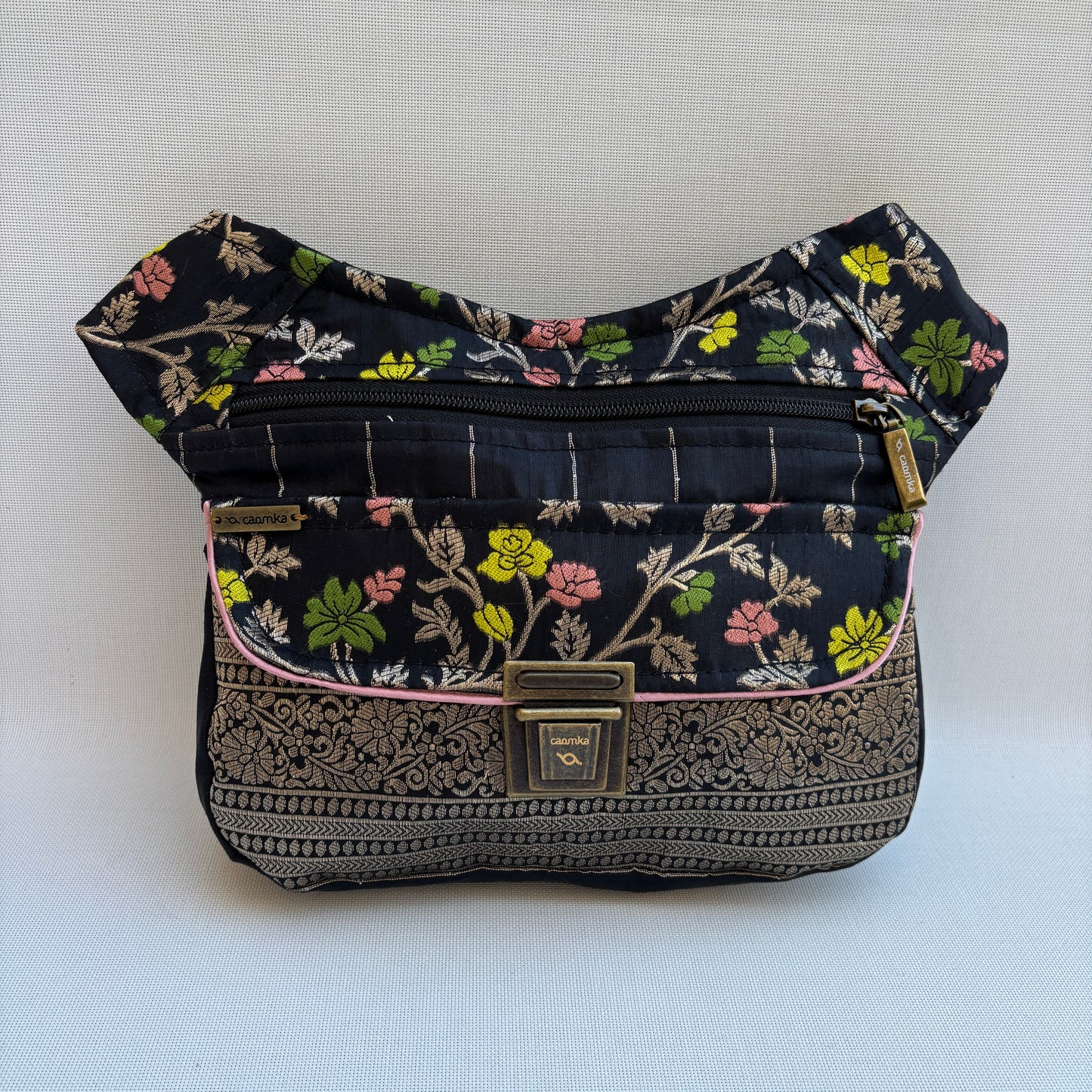 Riñonera "Elegant Luxury India Golden" + Bolsillo trasero · Pieza Única Núm. 19170