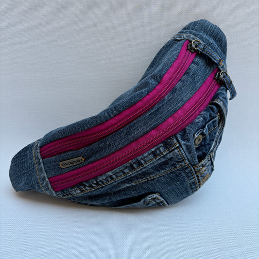 Maxi Retro Chic ♻️ Jeans Recycled ♻️ · Limited Edition · Unique Piece No. 12776