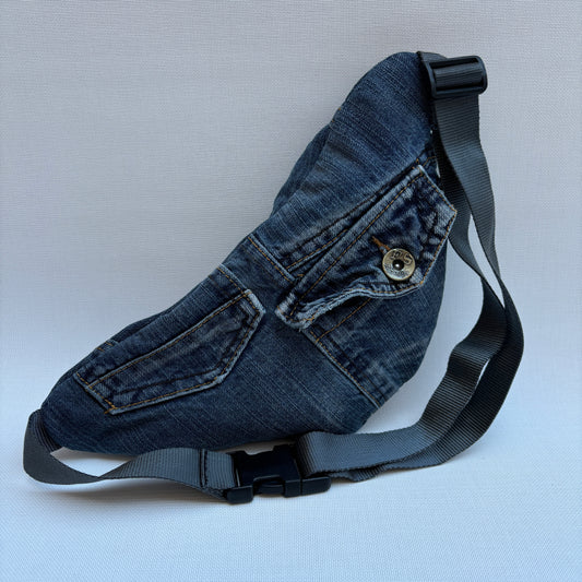 Maxi Retro Chic ♻️ Jeans Recycled ♻️ · Limited Edition · Unique Piece No. 12776