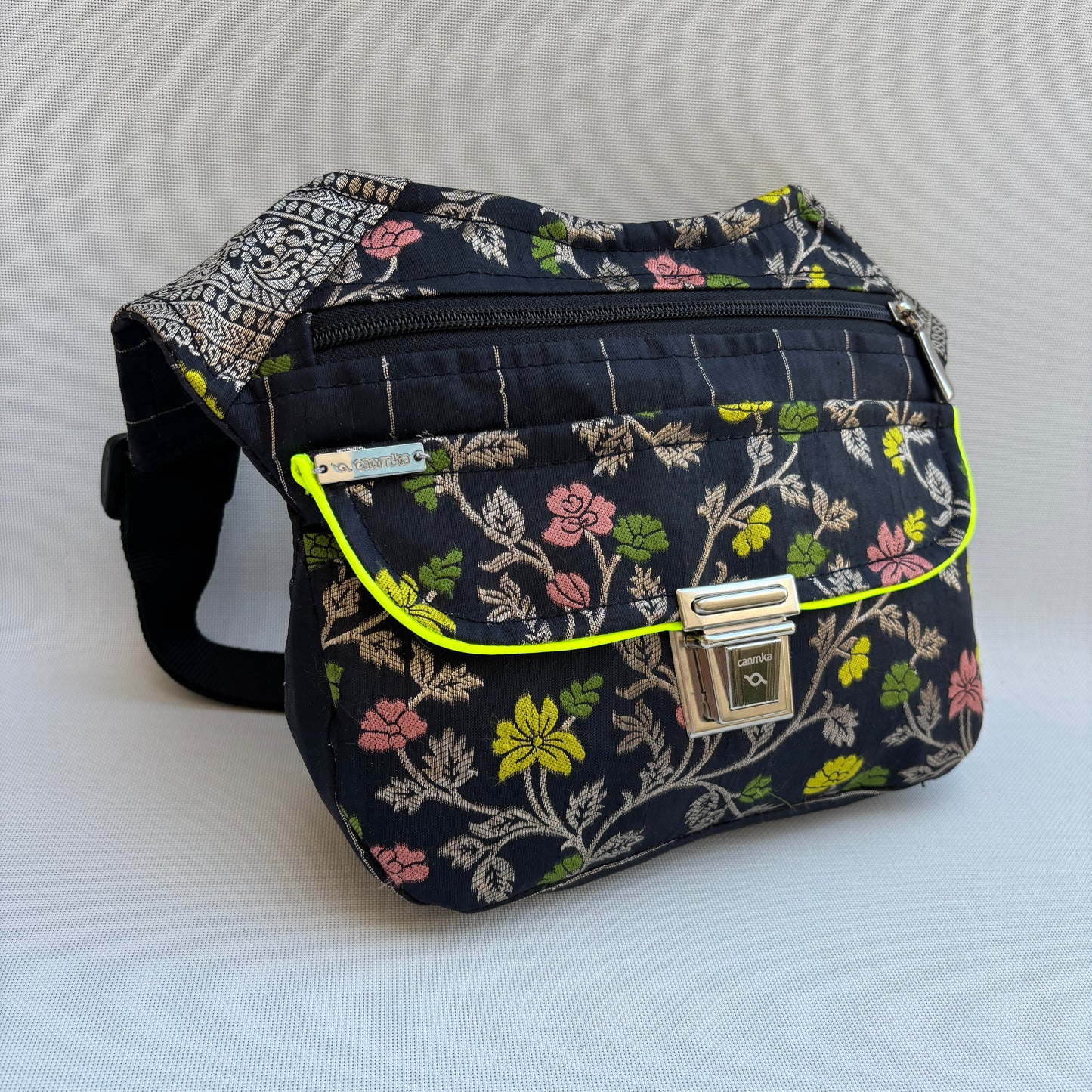 Riñonera "Elegant Luxury India Golden" + Bolsillo trasero · Pieza Única Núm. 19171