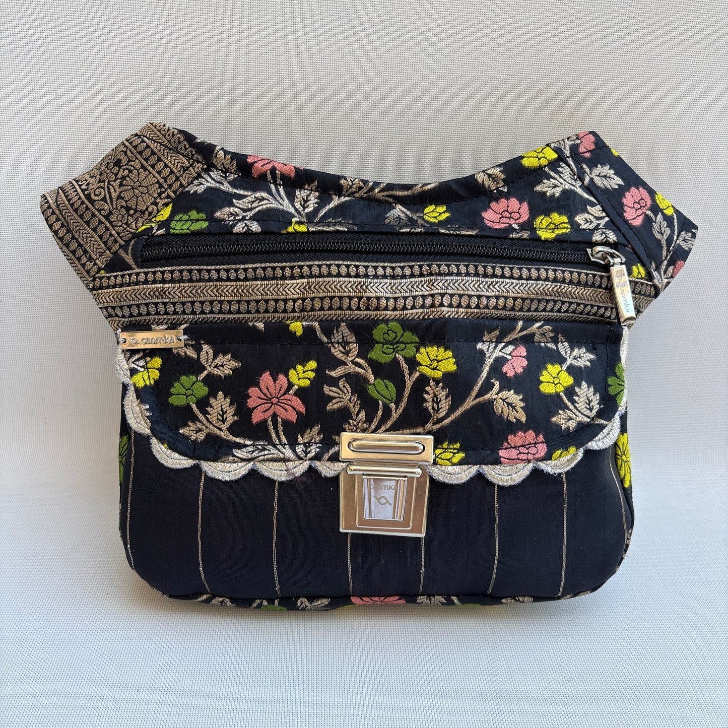 Riñonera "Elegant Luxury India Golden" + Bolsillo trasero · Pieza Única Núm. 19172
