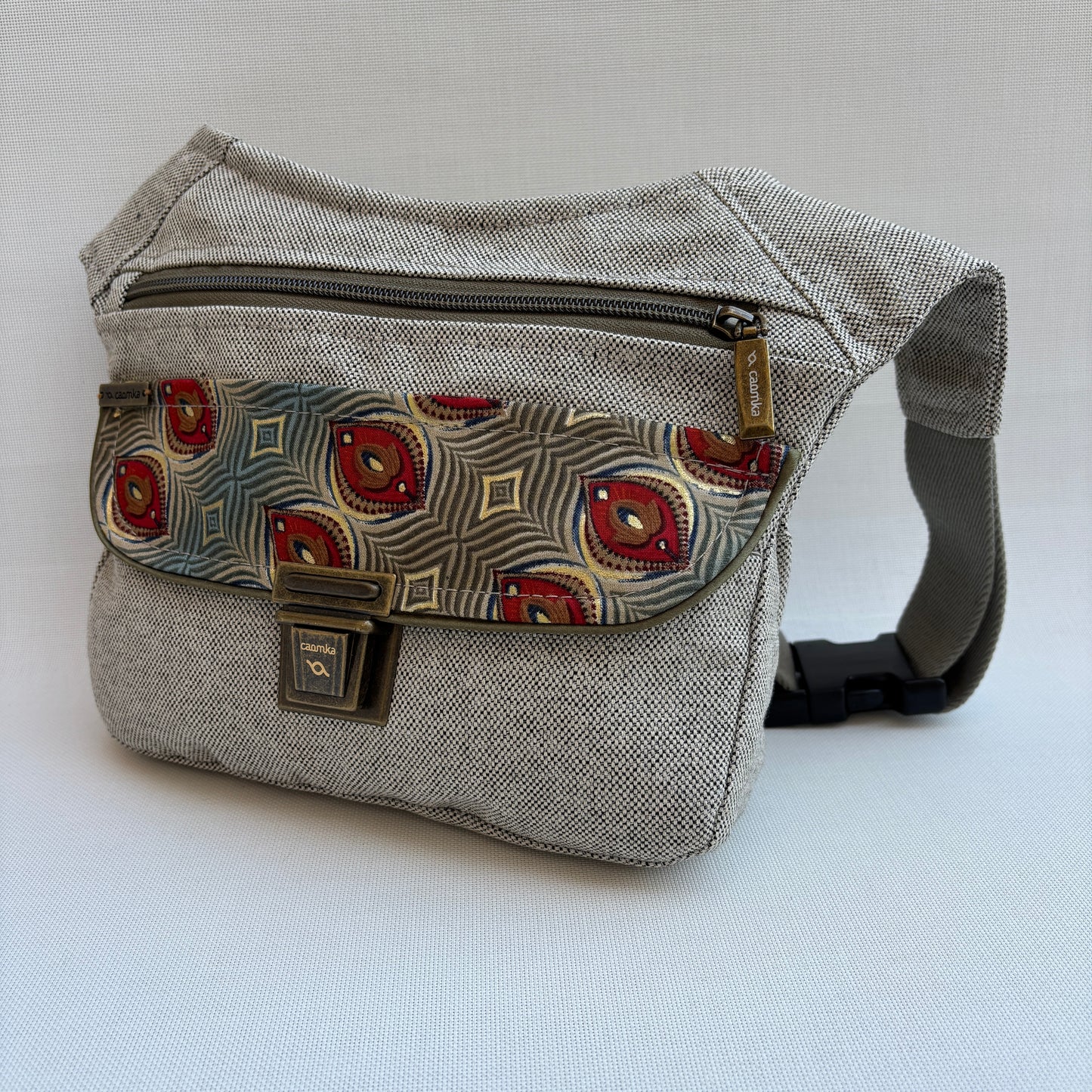 Riñonera "Special India Golden" + Bolsillo trasero · Pieza Única Núm. 18593