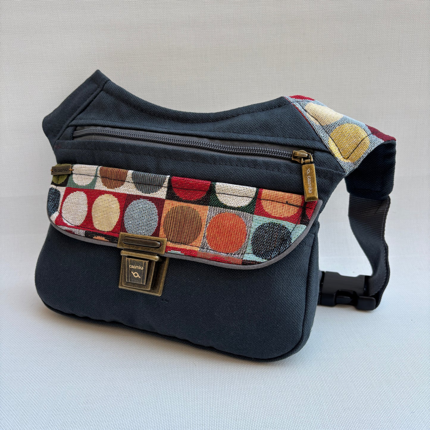 (-30% TARA) Riñonera "Special Color Dots" + Bolsillo trasero · Pieza Única Núm. 18558