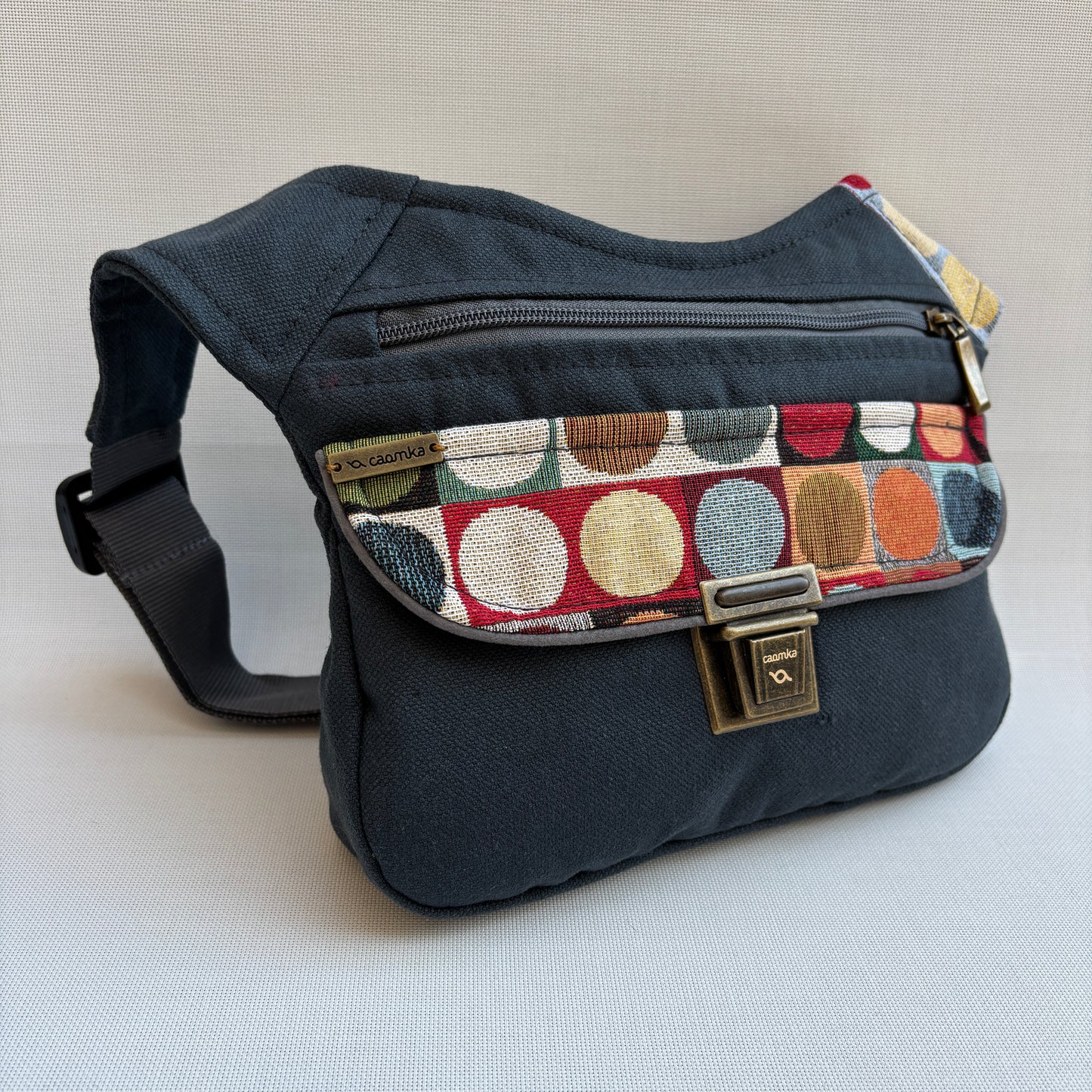 (-30% TARA) Riñonera "Special Color Dots" + Bolsillo trasero · Pieza Única Núm. 18558