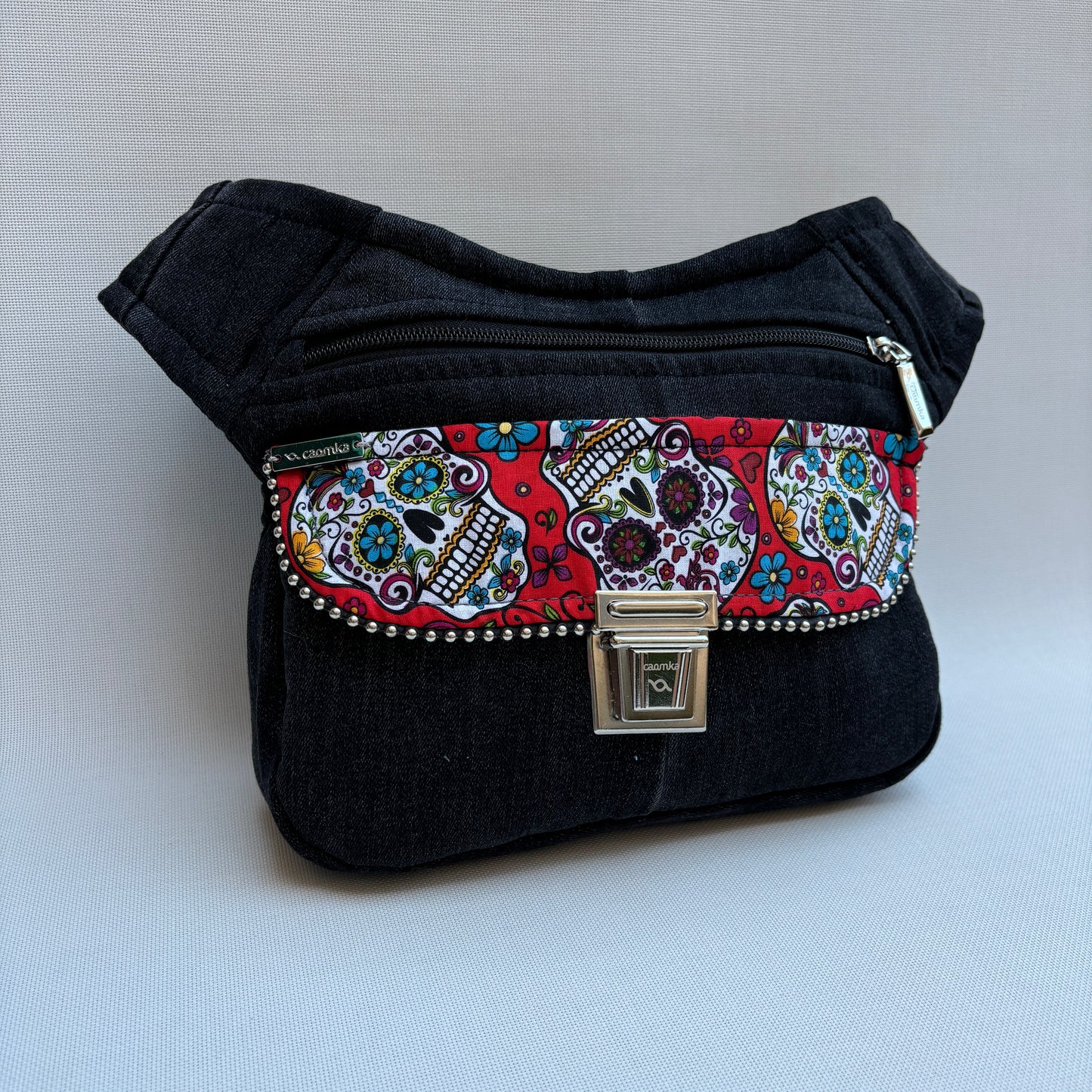 Mexican Skulls ♻️ Jeans Recycled ♻️ · Pieza Única Núm. 16071