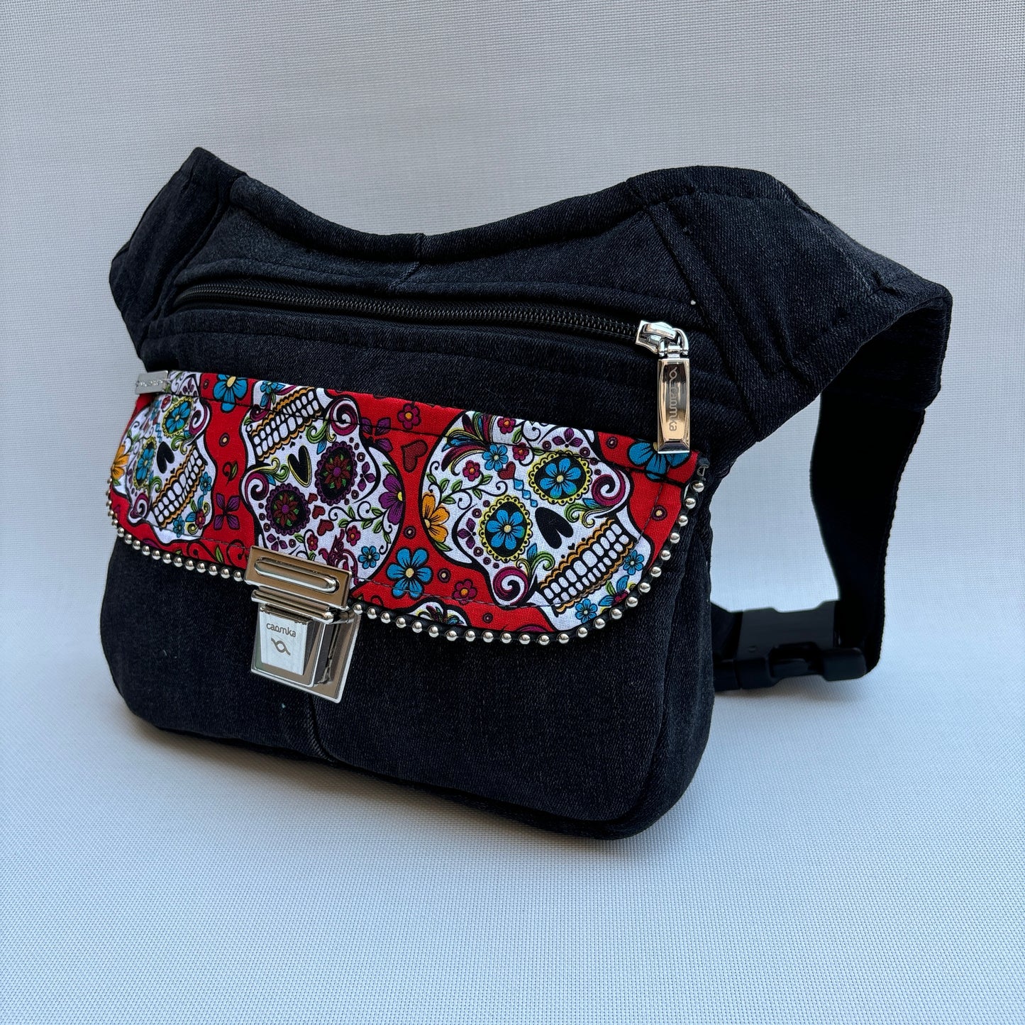 Mexican Skulls ♻️ Jeans Recycled ♻️ · Pieza Única Núm. 16071