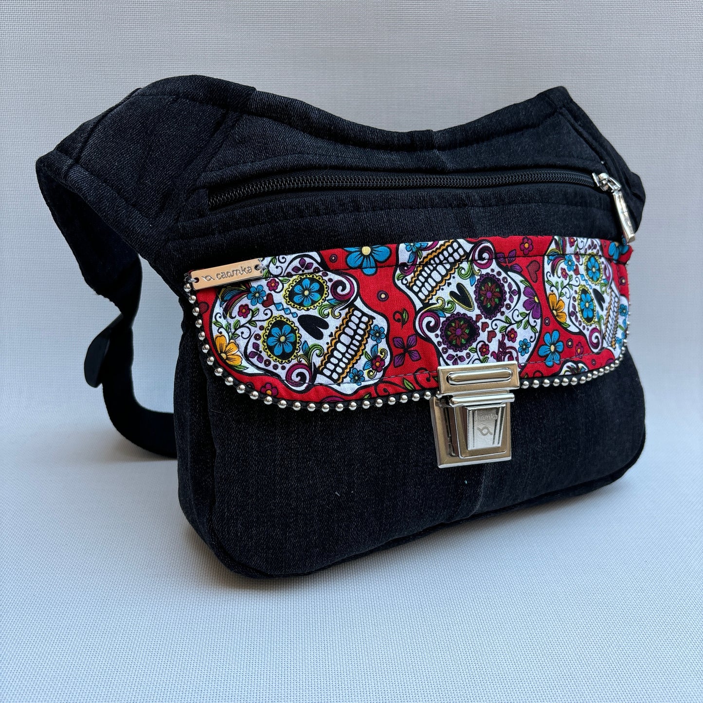 Mexican Skulls ♻️ Jeans Recycled ♻️ · Pieza Única Núm. 16071