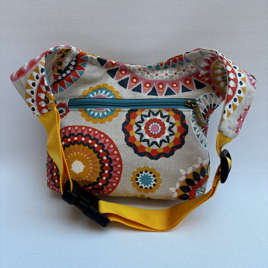 Summer Mandalas · Tela resinada impermeable + Bolsillo trasero extra · Pieza Única Núm. 16093