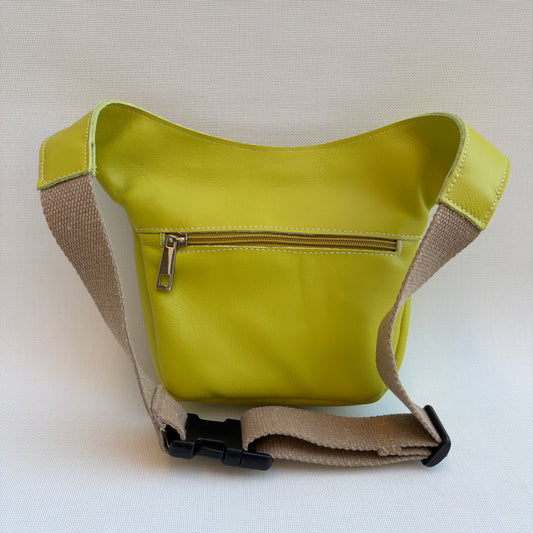 50% Dto. Riñonera Mini "Special Fantasy Lima/Pistachio" · Piel Napa · Pieza Exclusiva Núm. 16886