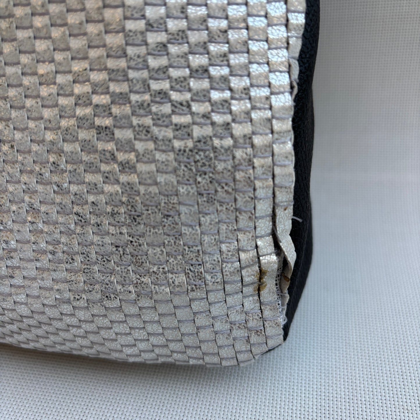(-30%) TARA Riñonera "Special Black & Sky Silver" + Bolsillo trasero · Polipiel · Pieza Única Núm. 18696