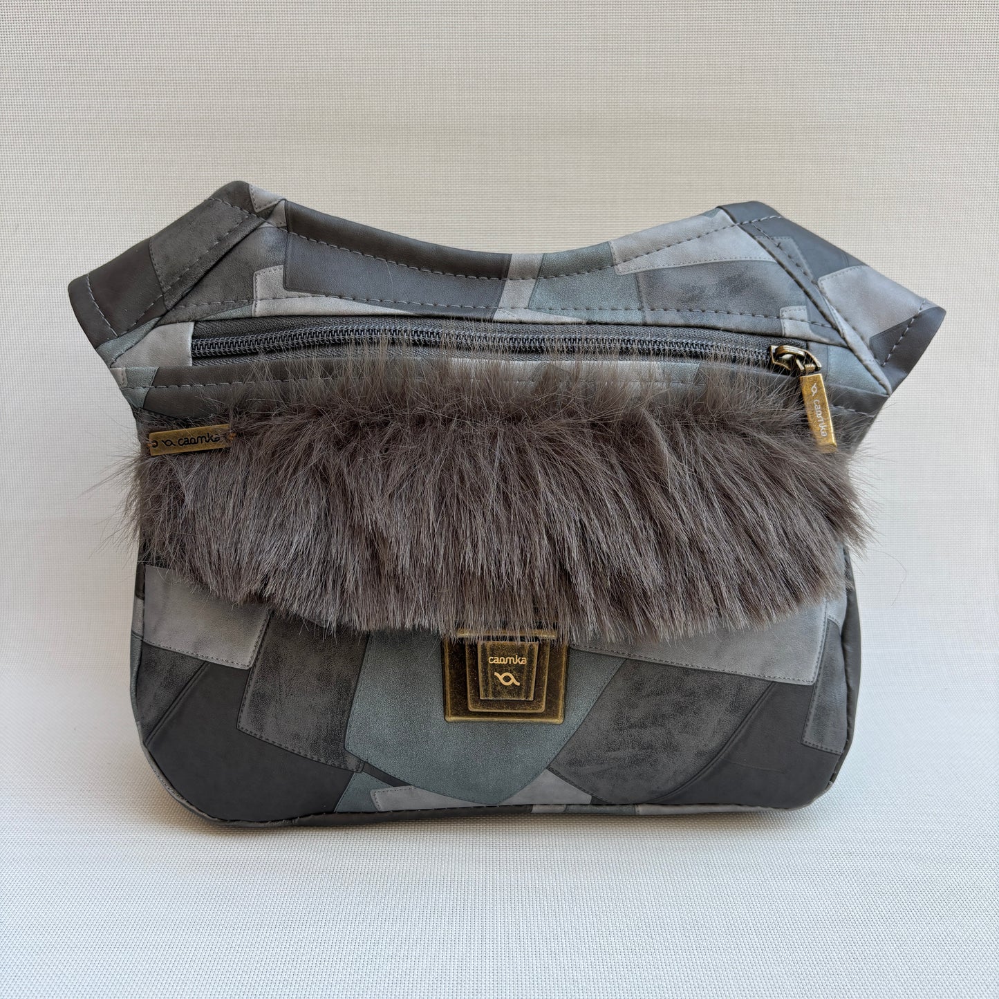 Riñonera "Special Patchwork Feline" · Polipiel · Pieza única Núm. 18325