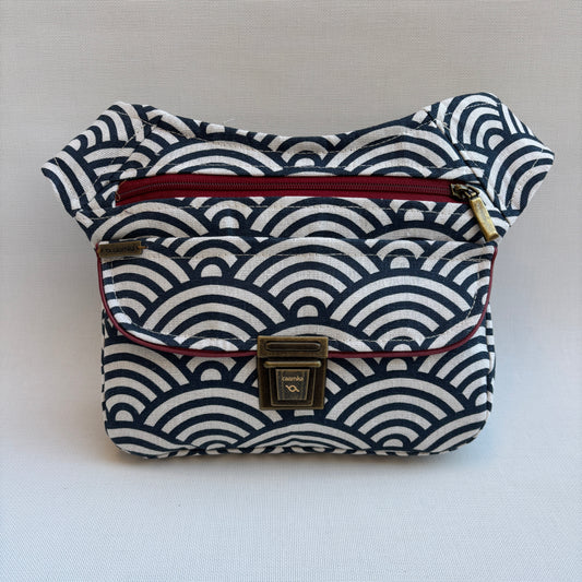Riñonera "Special Japanese Waves Top" + Bolsillo trasero · Pieza Única Núm. 16894