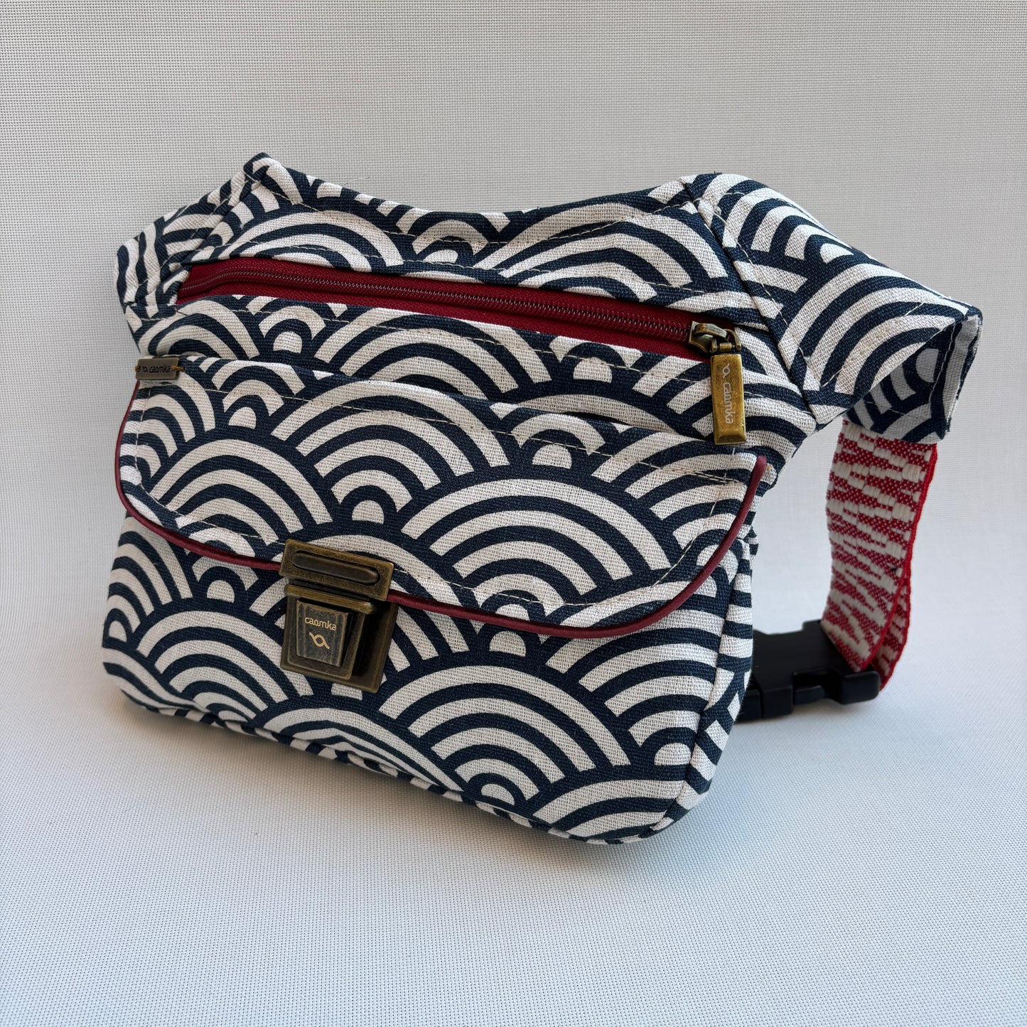 Riñonera "Special Japanese Waves Top" + Bolsillo trasero · Pieza Única Núm. 16894