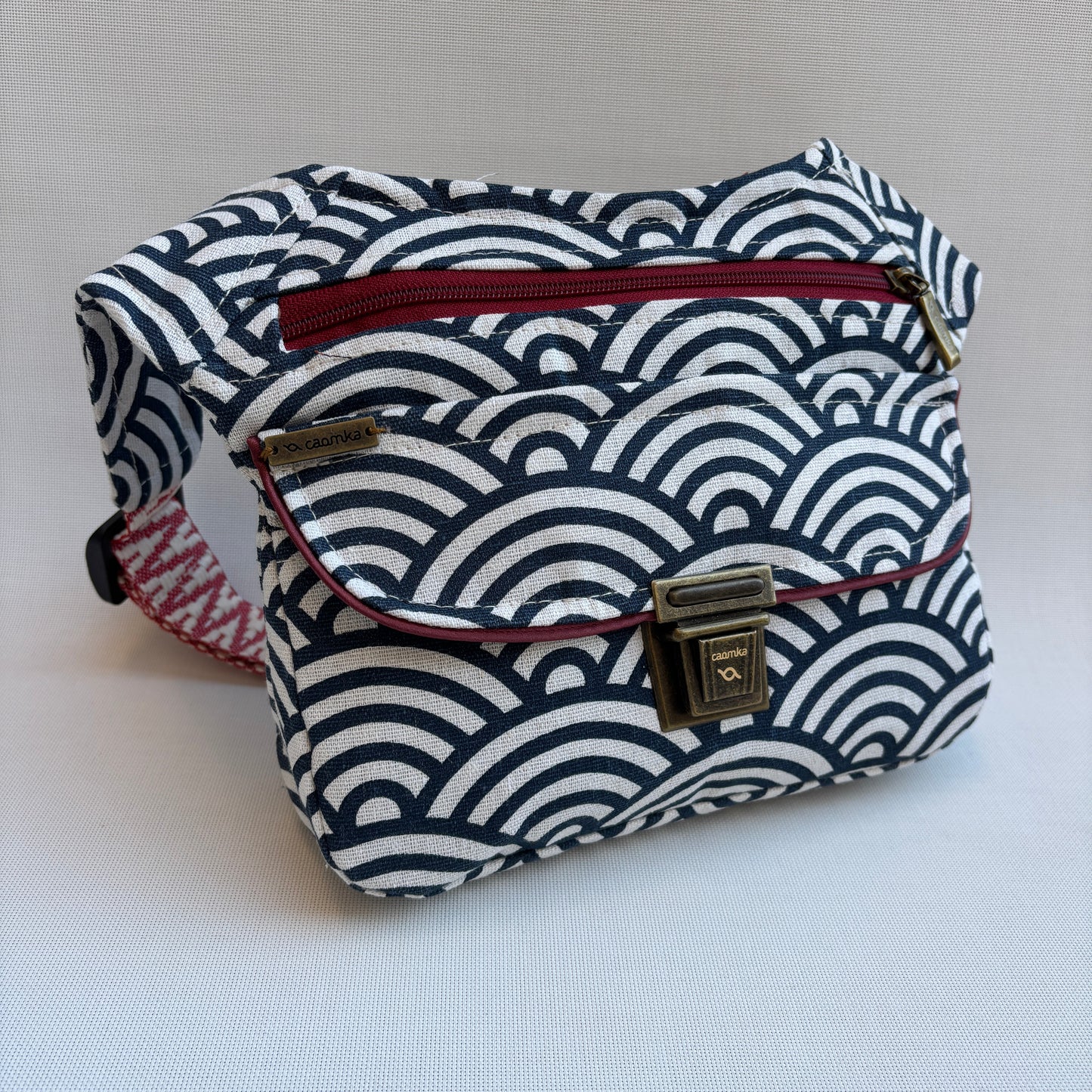 Riñonera "Special Japanese Waves Top" + Bolsillo trasero · Pieza Única Núm. 16894