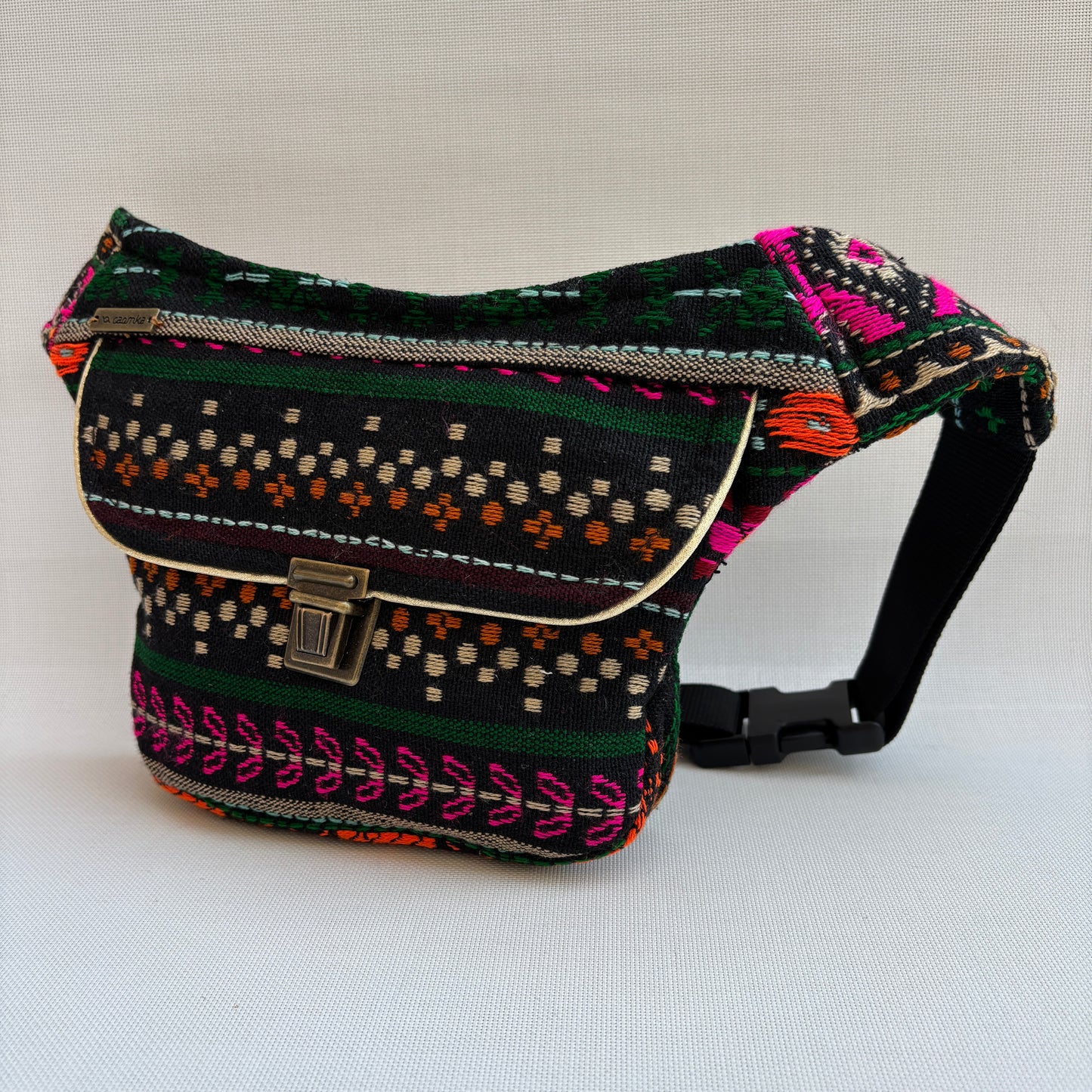 Riñonera Mini "Special Índia Etnical" + Bolsillo trasero extra · Pieza Única Núm. 18341