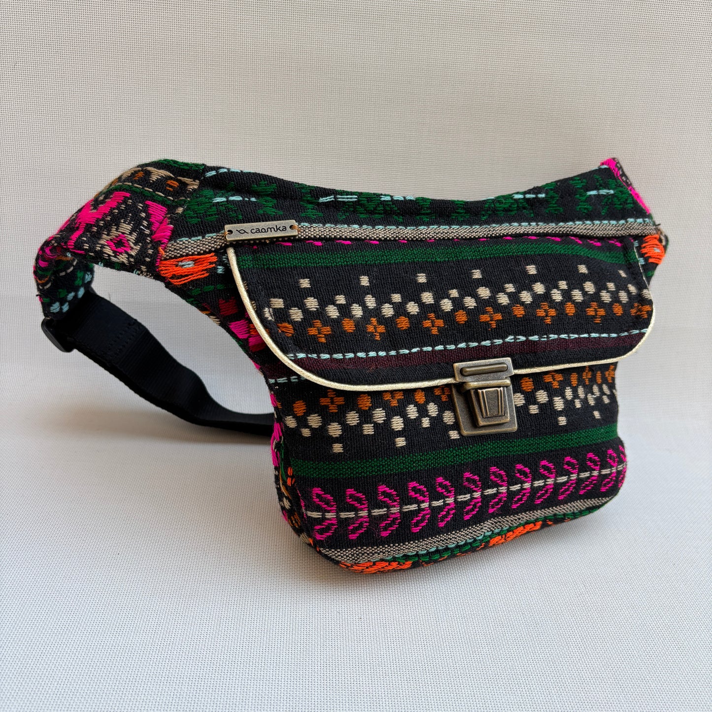 Riñonera Mini "Special Índia Etnical" + Bolsillo trasero extra · Pieza Única Núm. 18341