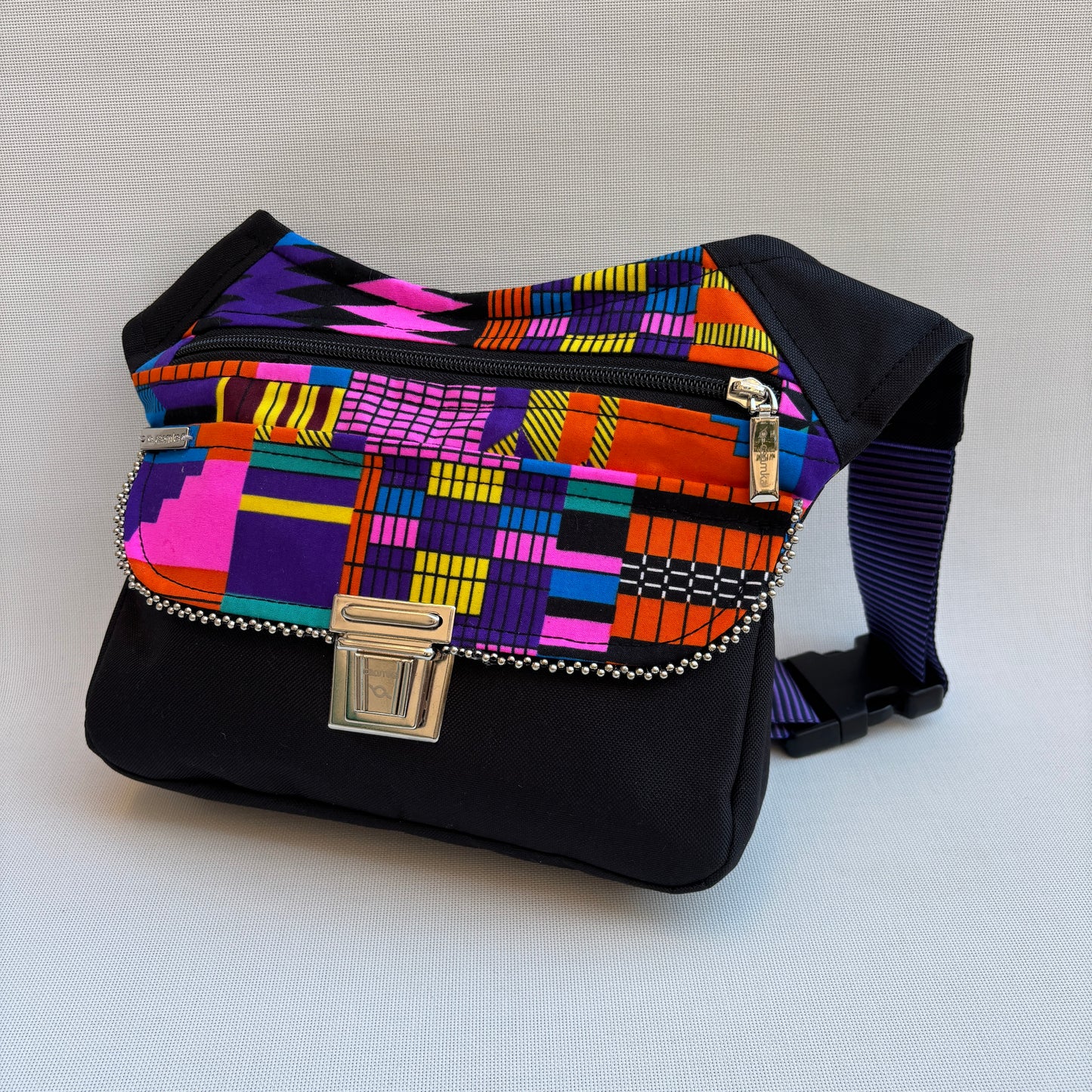 Riñonera "Special Black African Colors" + Bolsillo trasero · Impermeable · Pieza Única Núm. 16852