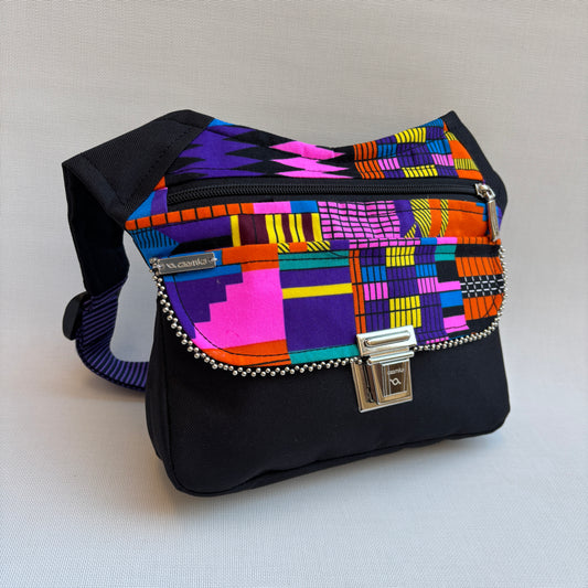 Riñonera "Special Black African Colors" + Bolsillo trasero · Impermeable · Pieza Única Núm. 16852
