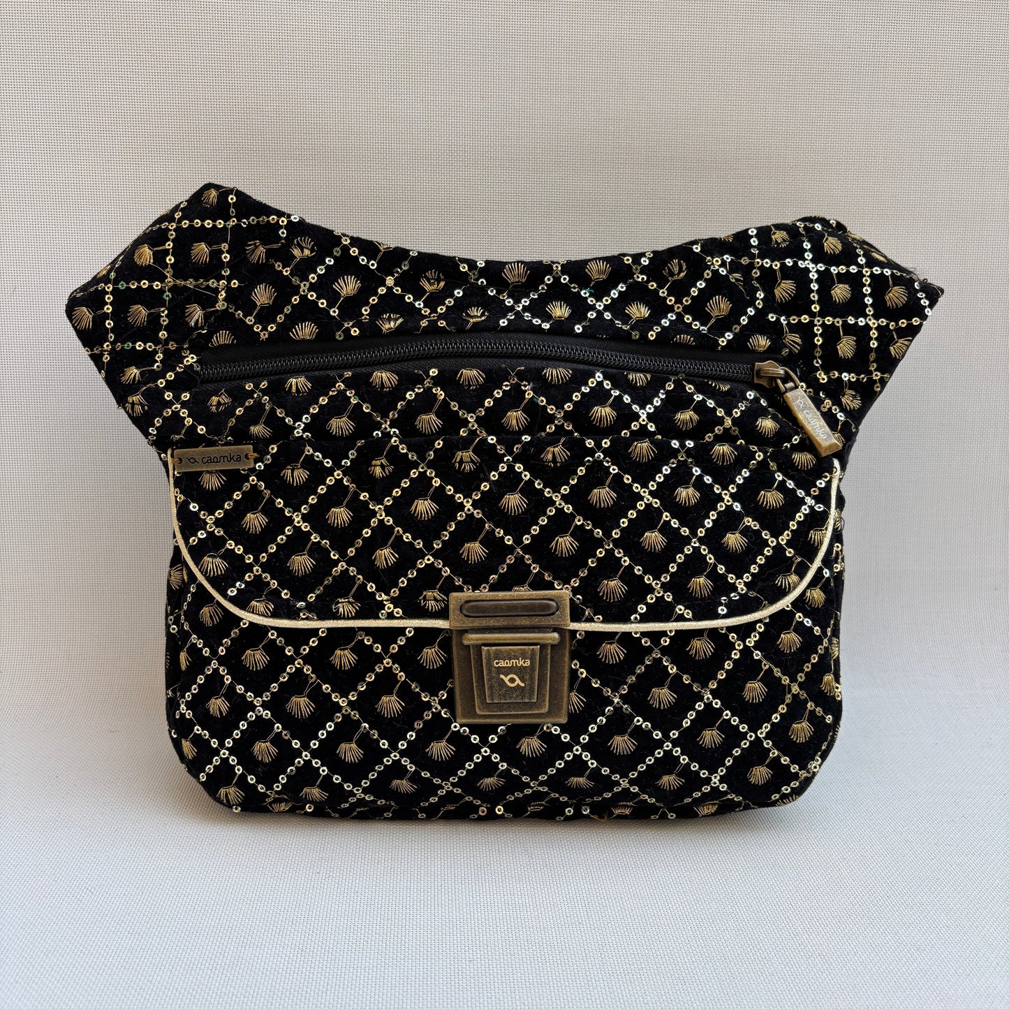 Riñonera "Elegant Luxury India Golden" + Bolsillo trasero · Pieza Única Núm. 18351