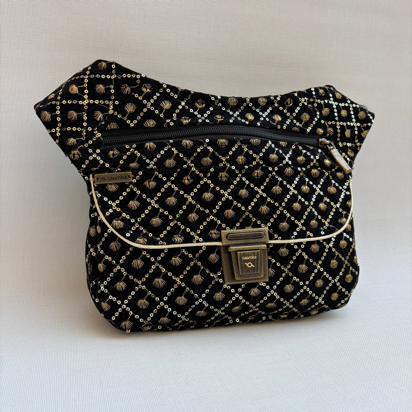 Riñonera "Elegant Luxury India Golden" + Bolsillo trasero · Pieza Única Núm. 18351