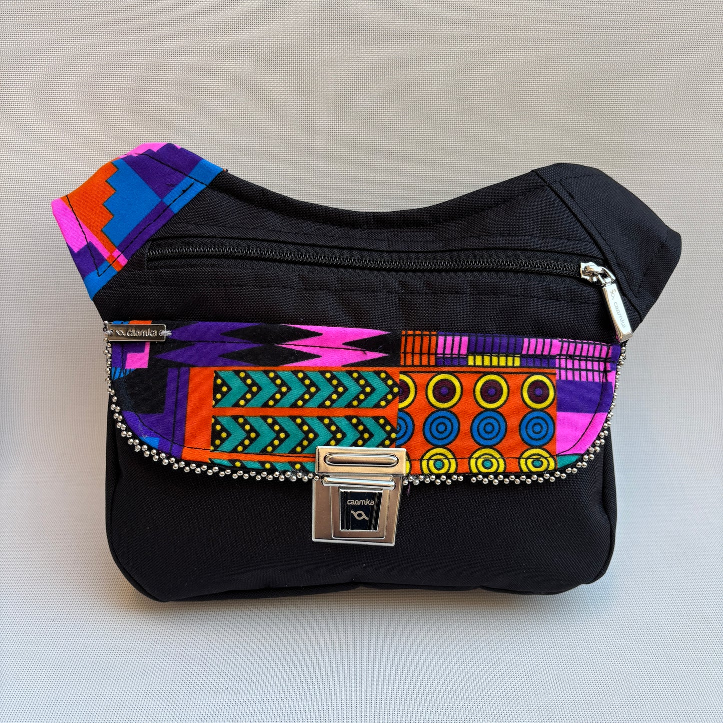 Riñonera "Special Black African Colors Top" + Bolsillo trasero · Impermeable · Pieza Única Núm. 16849