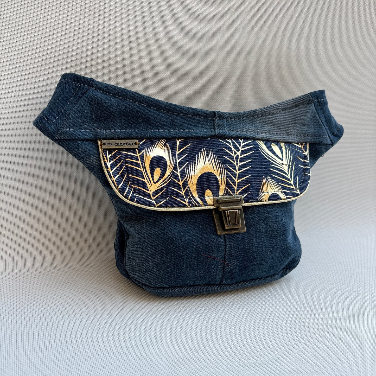 Riñonera Mini "Special Jeans Recycled" + Bolsillo trasero extra · Pieza Única Núm. 18372