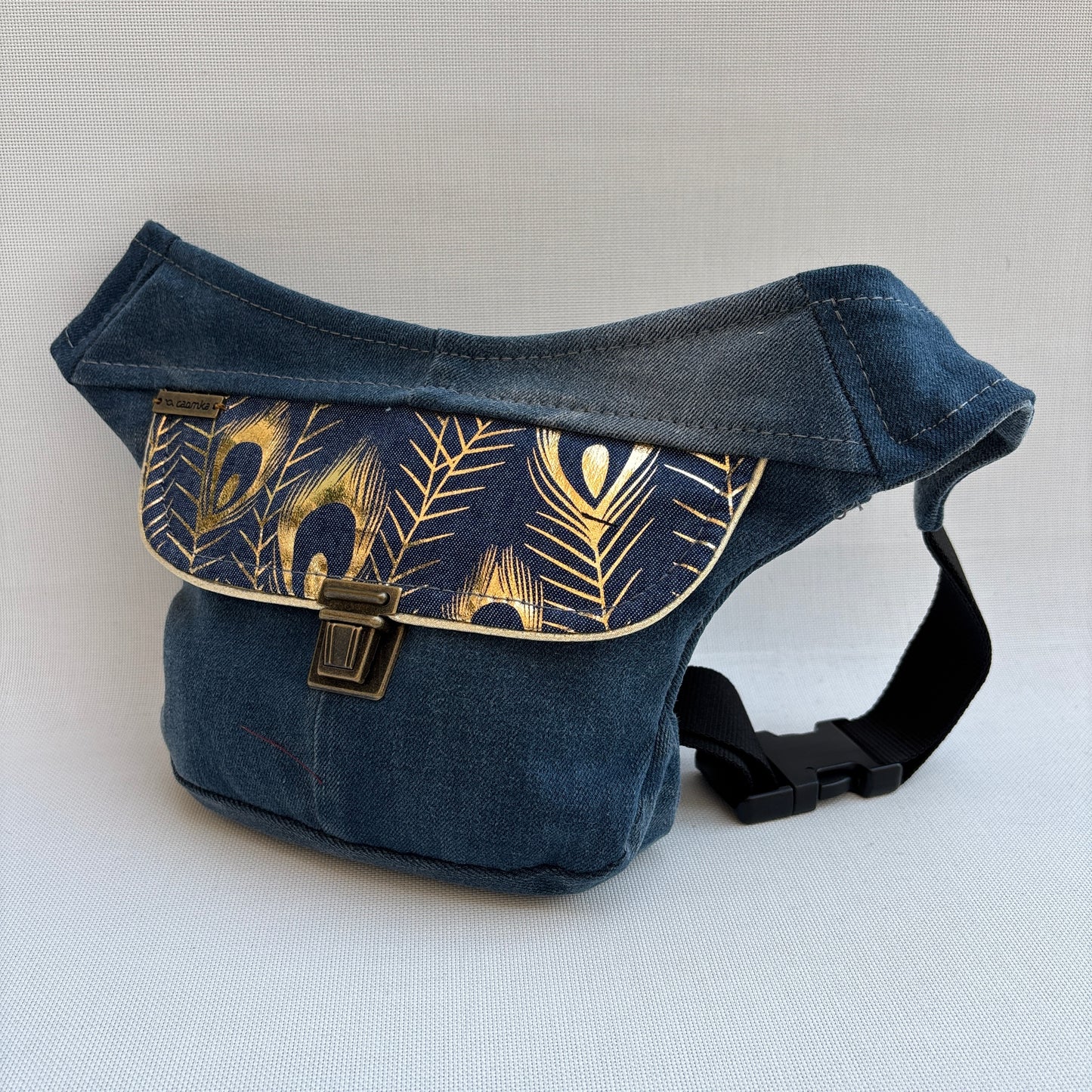 Riñonera Mini "Special Jeans Recycled" + Bolsillo trasero extra · Pieza Única Núm. 18372