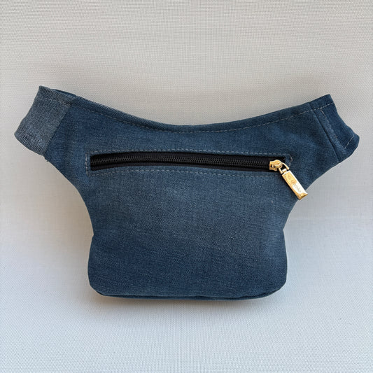 Riñonera Mini "Special Jeans Recycled" + Bolsillo trasero extra · Pieza Única Núm. 18372