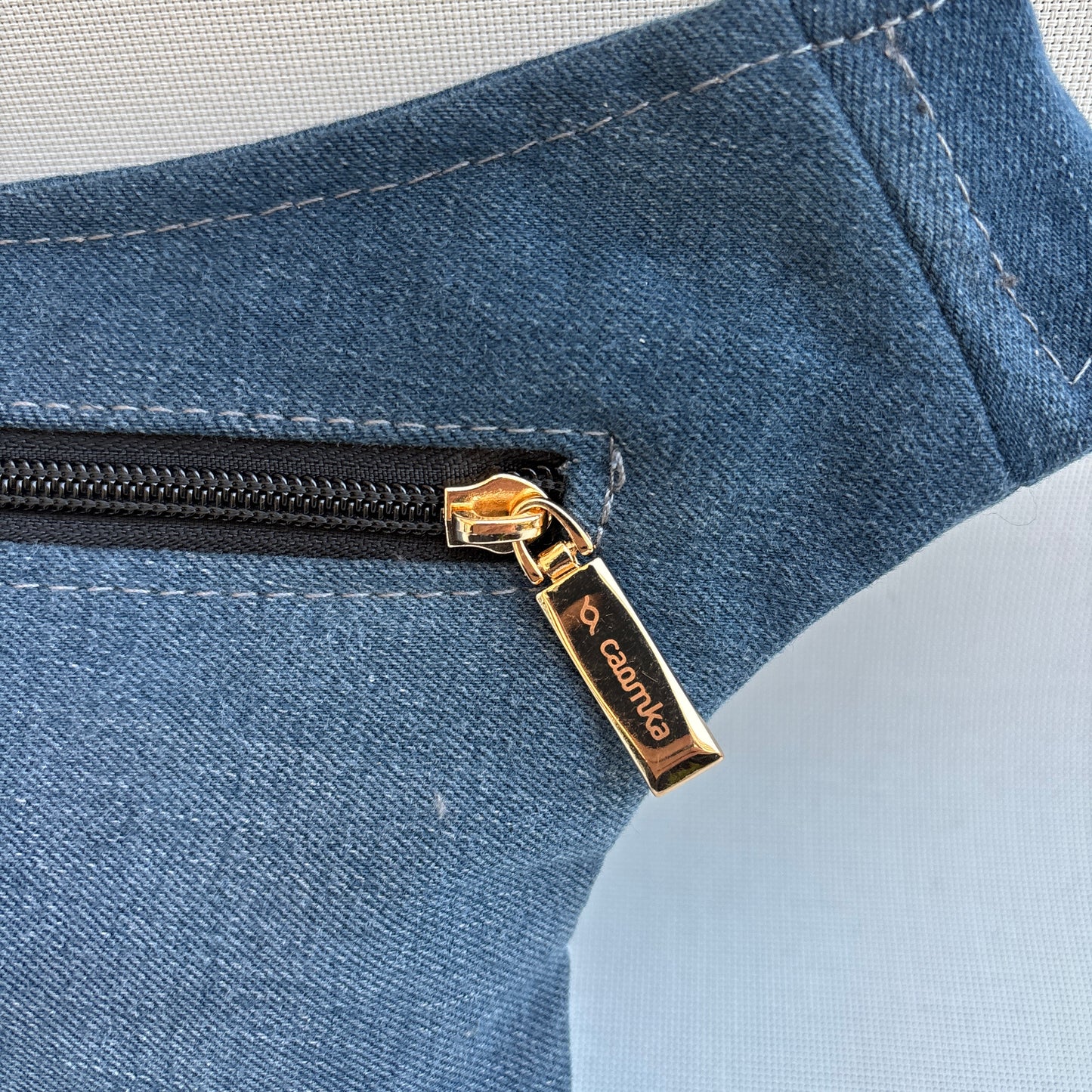 Riñonera Mini "Special Jeans Recycled" + Bolsillo trasero extra · Pieza Única Núm. 18372