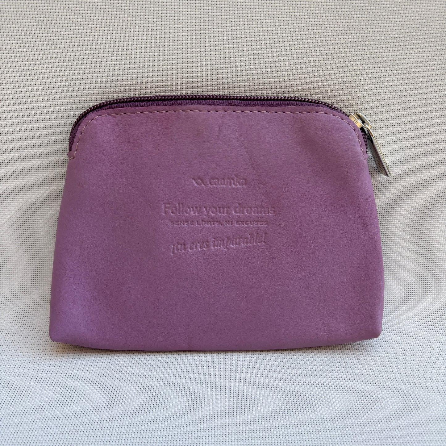 CAOMKA Flat Coin Purse Natürliches BioCuir®-Leder Exklusivstück Nr. 13177