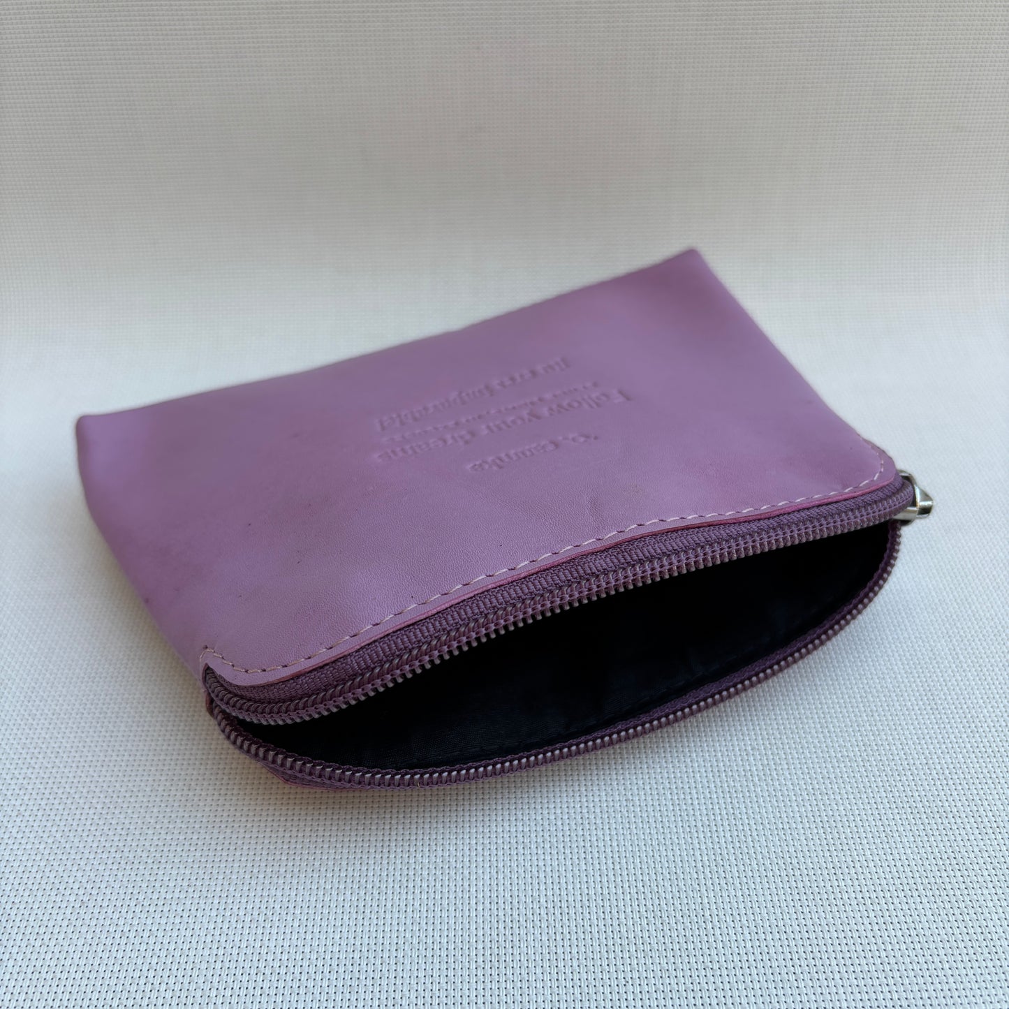 CAOMKA Flat Coin Purse Natürliches BioCuir®-Leder Exklusivstück Nr. 13177