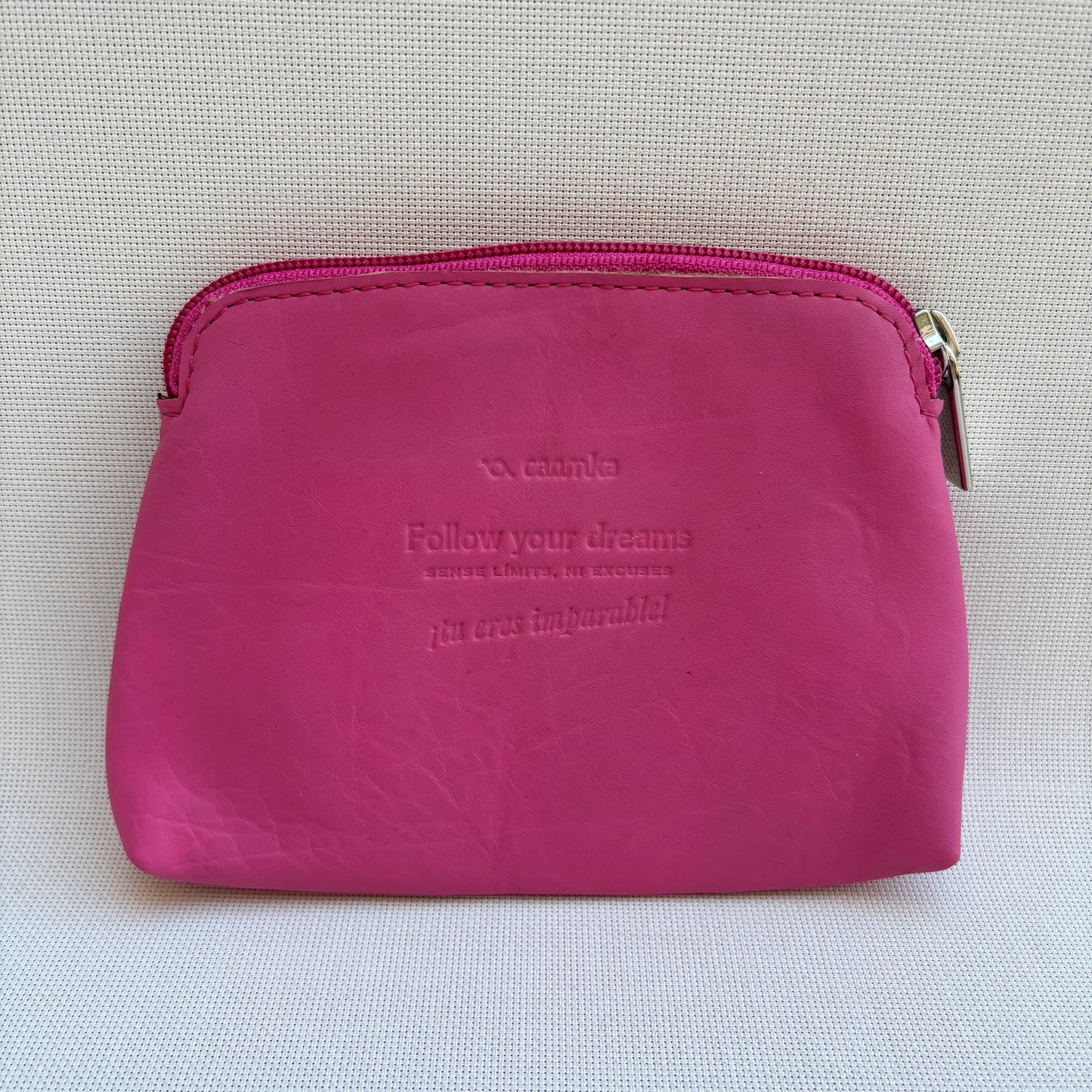 CAOMKA Flat Coin Purse Natürliches BioCuir®-Leder Exklusivstück Nr. 13177