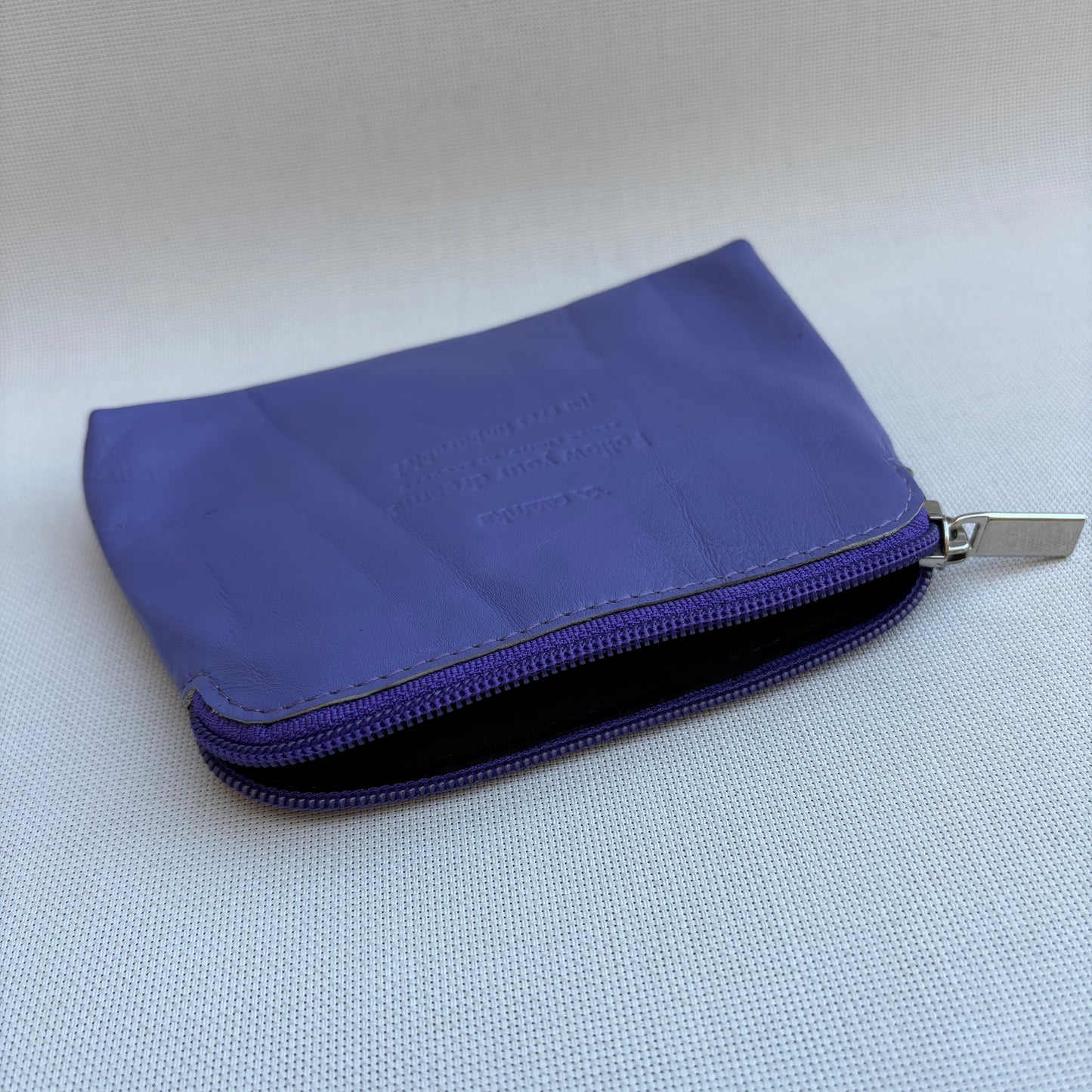 CAOMKA Flat Coin Purse Natürliches BioCuir®-Leder Exklusivstück Nr. 13177
