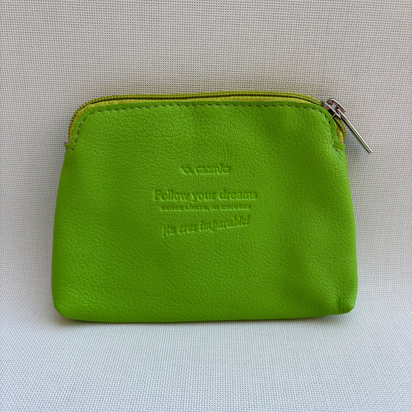 CAOMKA Flat Coin Purse Natürliches BioCuir®-Leder Exklusivstück Nr. 13177