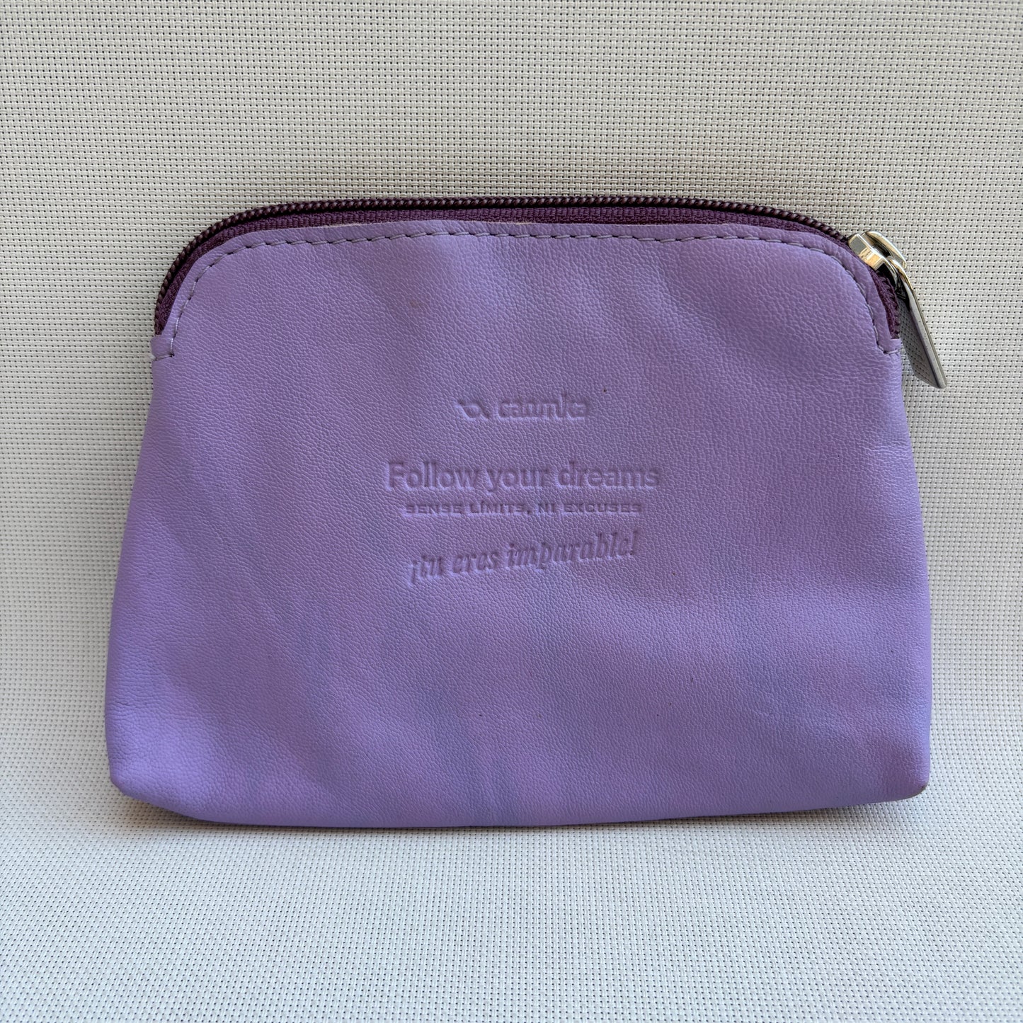 CAOMKA Flat Coin Purse Natürliches BioCuir®-Leder Exklusivstück Nr. 13177