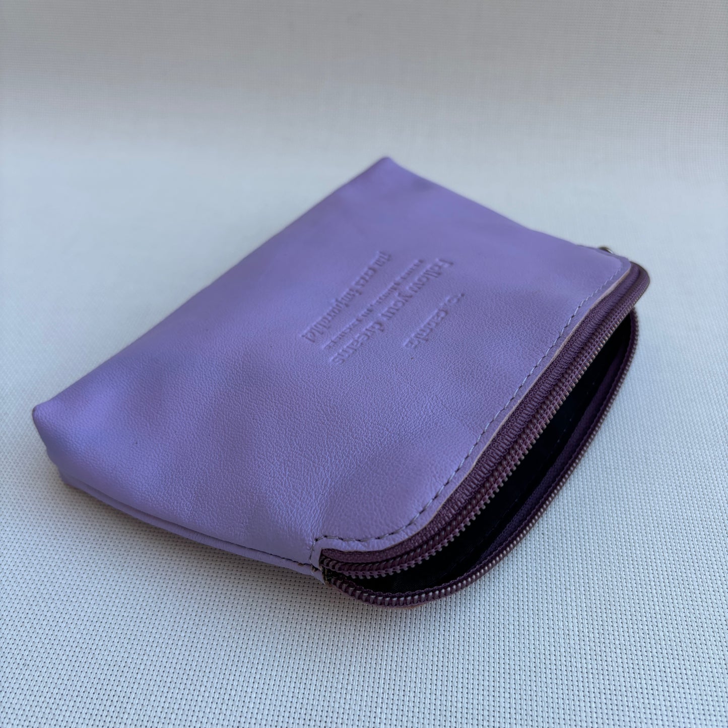 CAOMKA Flat Coin Purse Natürliches BioCuir®-Leder Exklusivstück Nr. 13177
