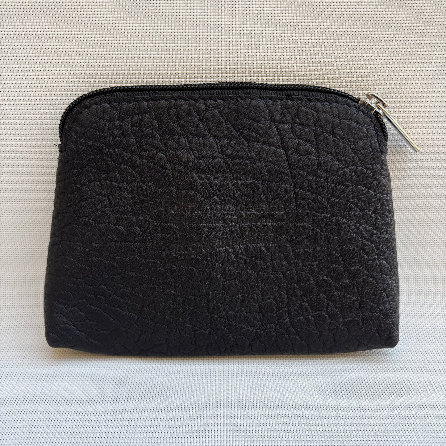 CAOMKA Flat Coin Purse Natürliches BioCuir®-Leder Exklusivstück Nr. 13177