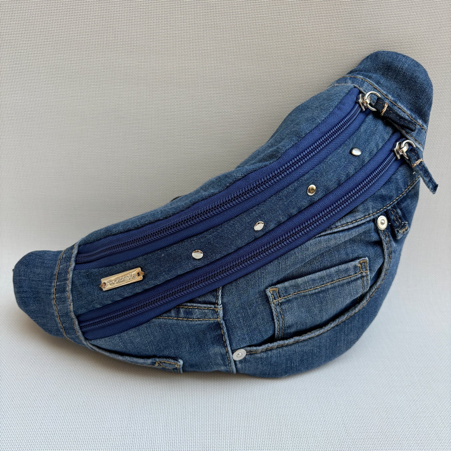 Maxi Retro Chic ♻️ Jeans Recycled ♻️ · Limited Edition · Einzelstück Nr. 12776
