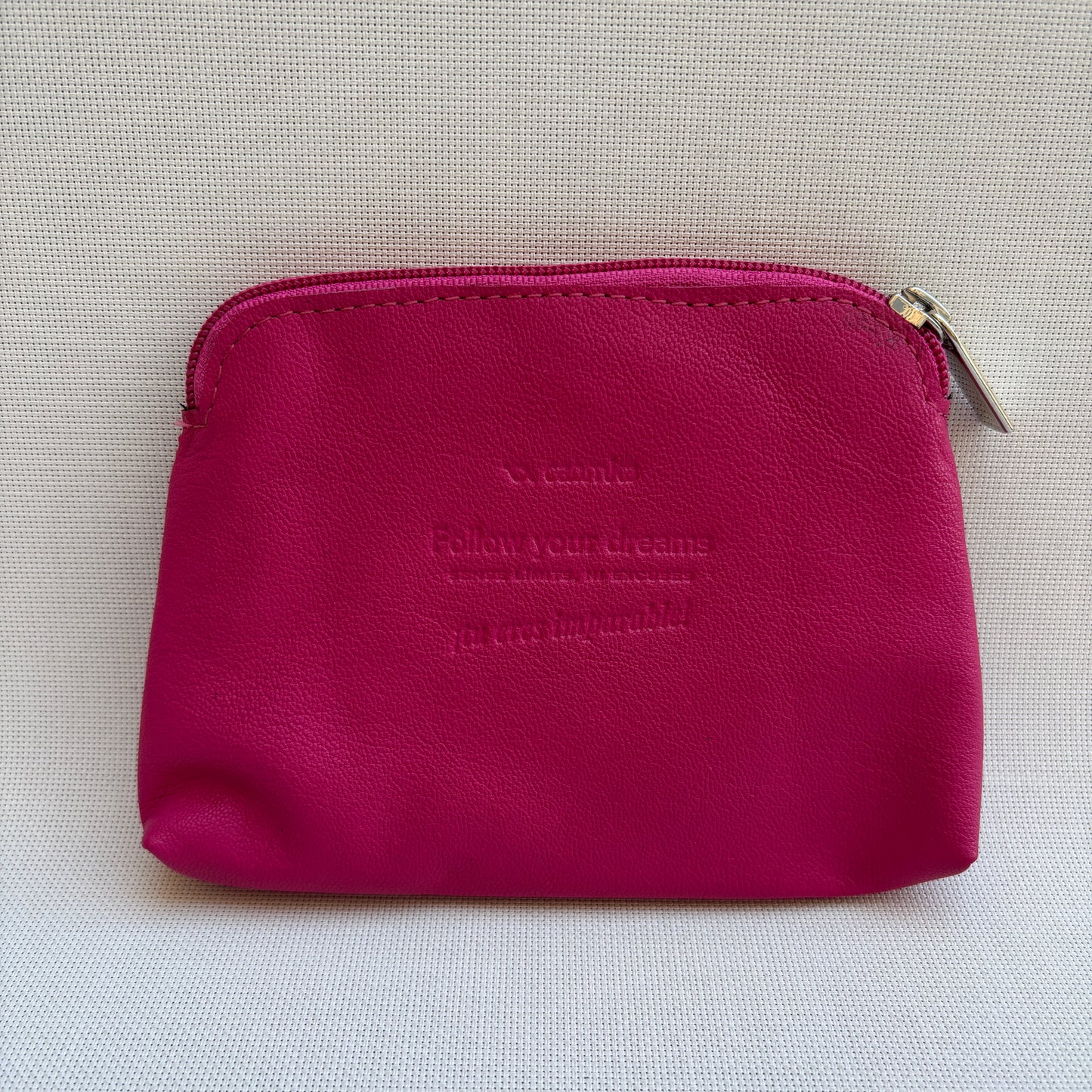 CAOMKA Flat Coin Purse Natürliches BioCuir®-Leder Exklusivstück Nr. 13177