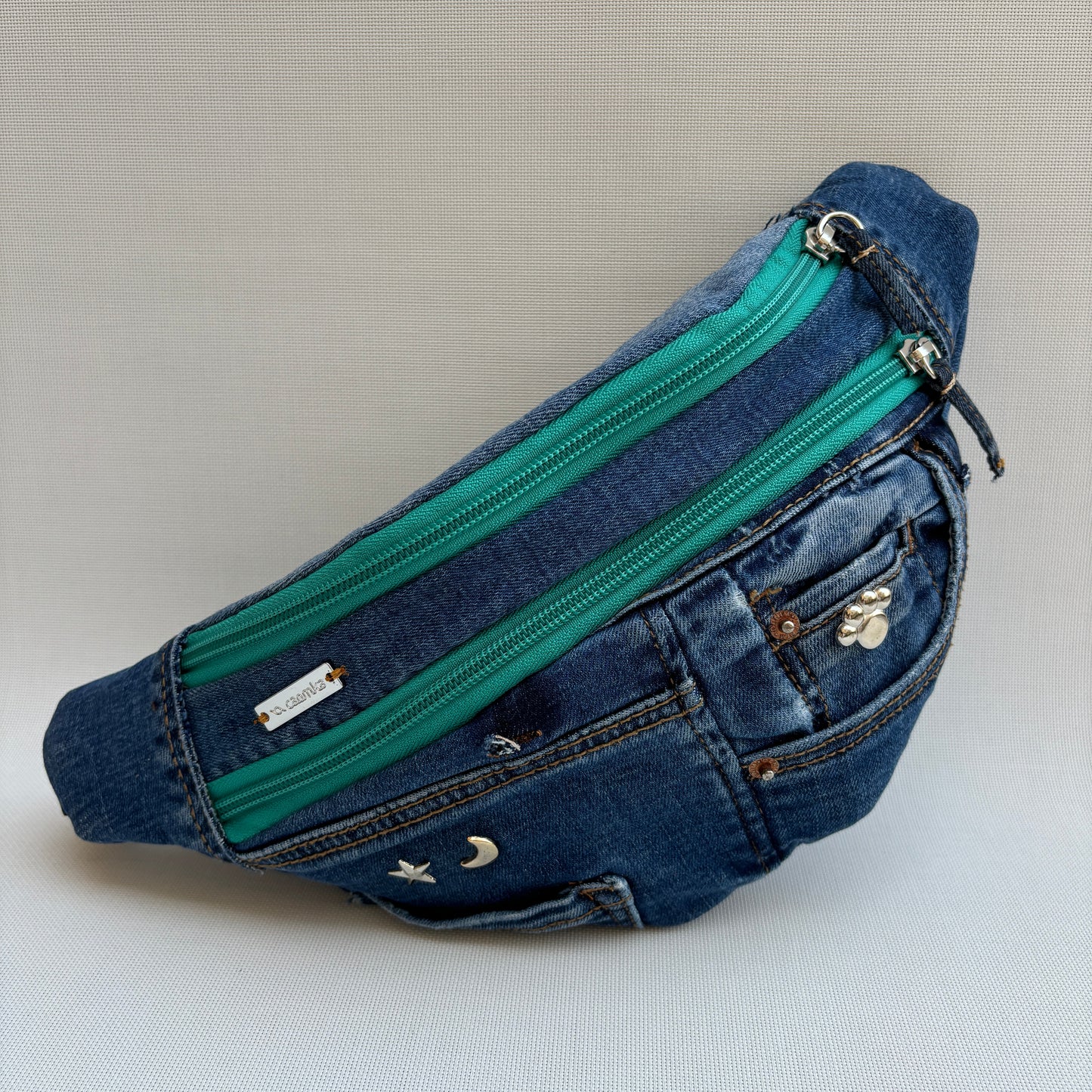 Maxi Retro Chic ♻️ Jeans Recycled ♻️ · Limited Edition · Einzelstück Nr. 12776