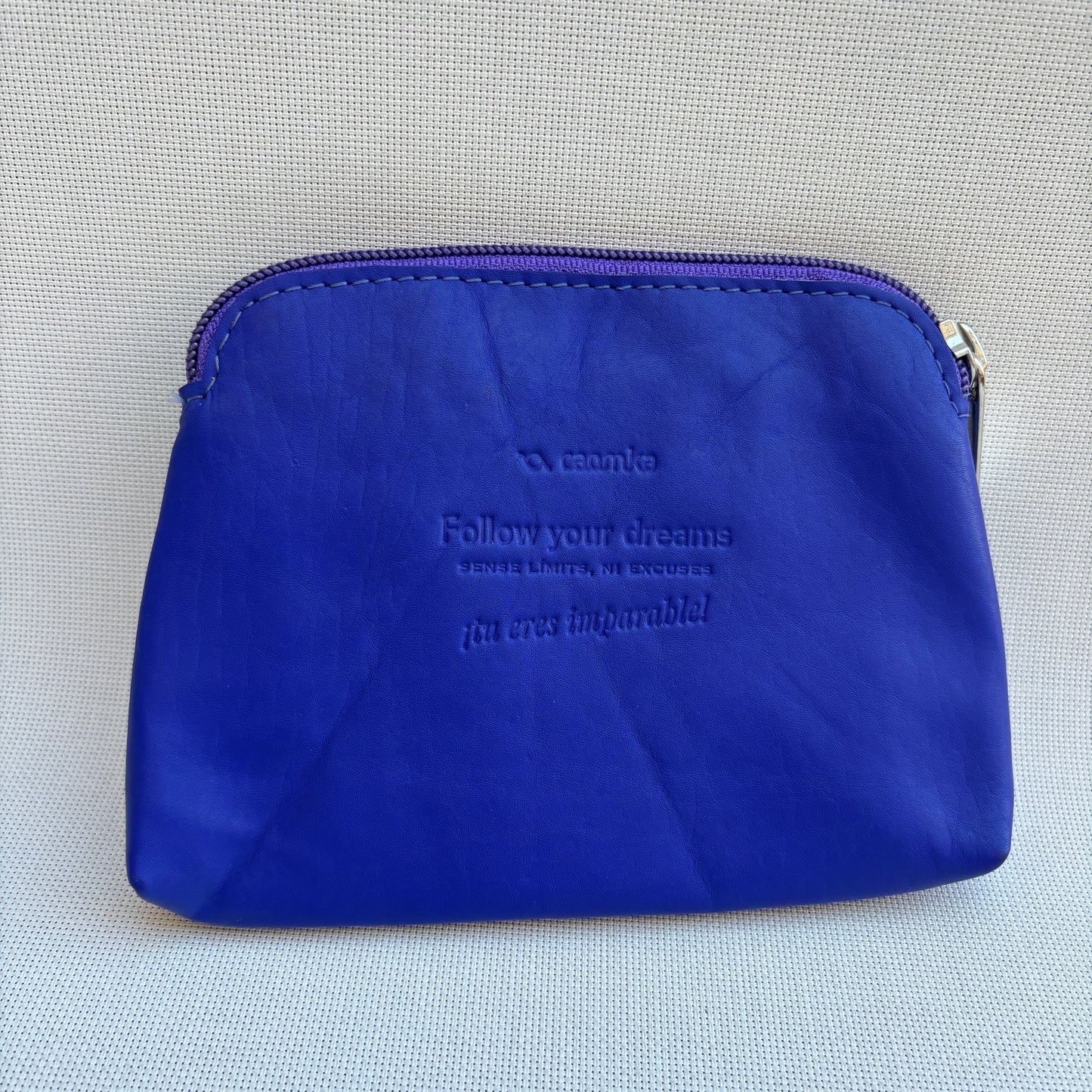 CAOMKA Flat Coin Purse Natürliches BioCuir®-Leder Exklusivstück Nr. 13177